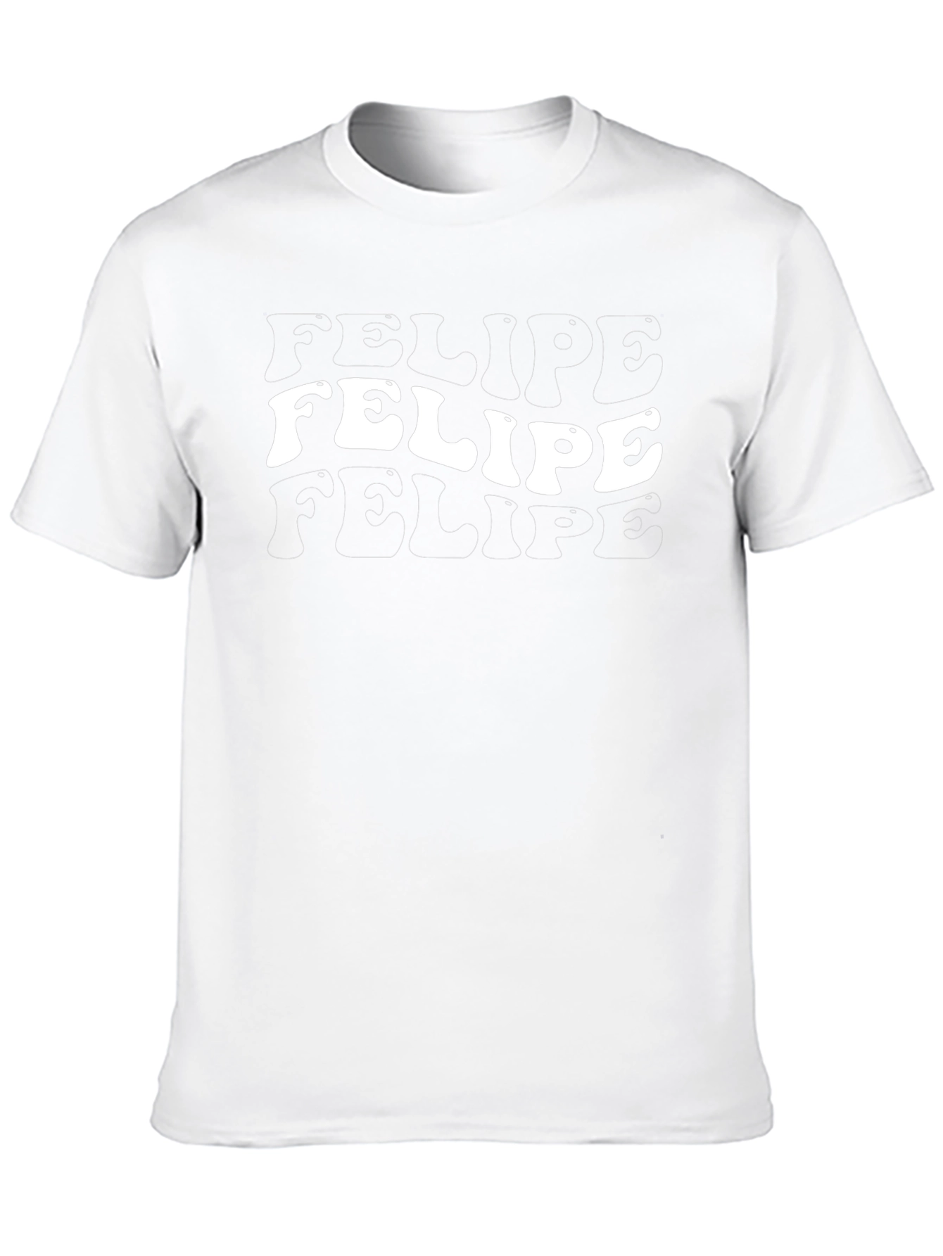 Felipe Tee - Groovy Retro Text Graphic Shirt
