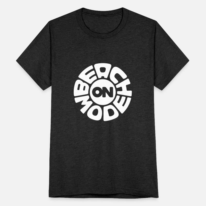 Beach mode on summer vacation typography