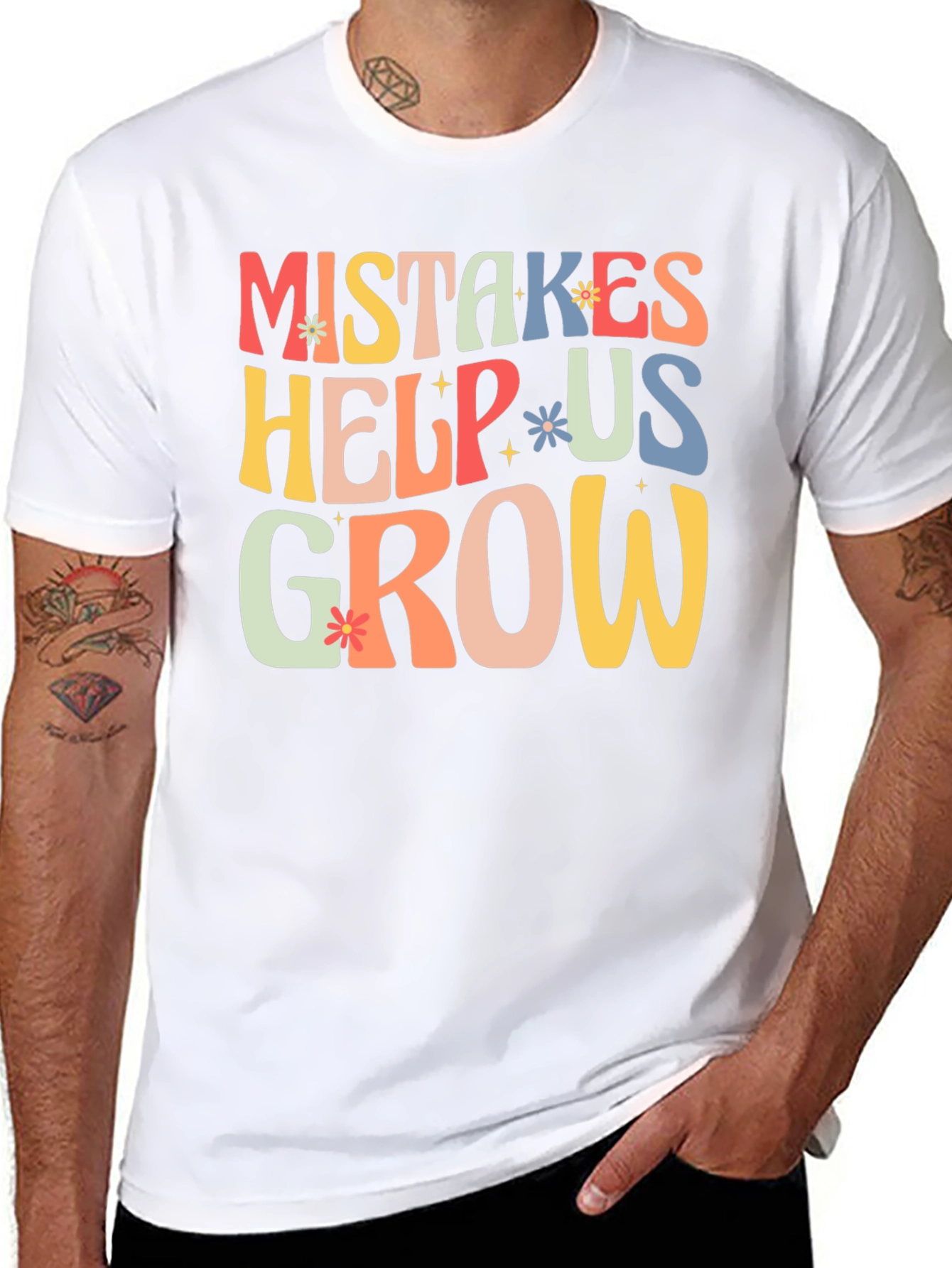 Mistakes Help Us Grow T-Shirt - Motivational Tee