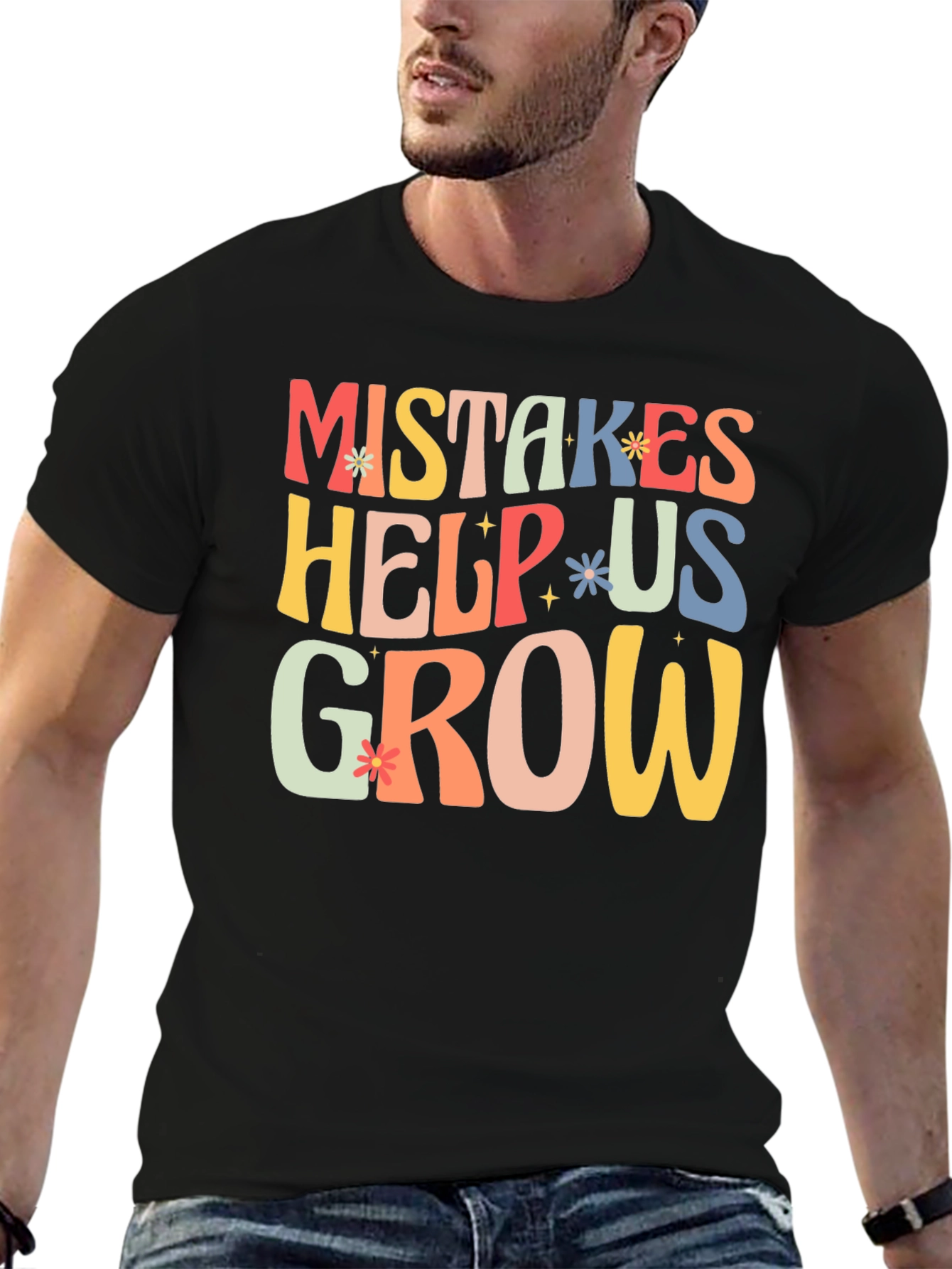 Mistakes Help Us Grow T-Shirt - Motivational Tee