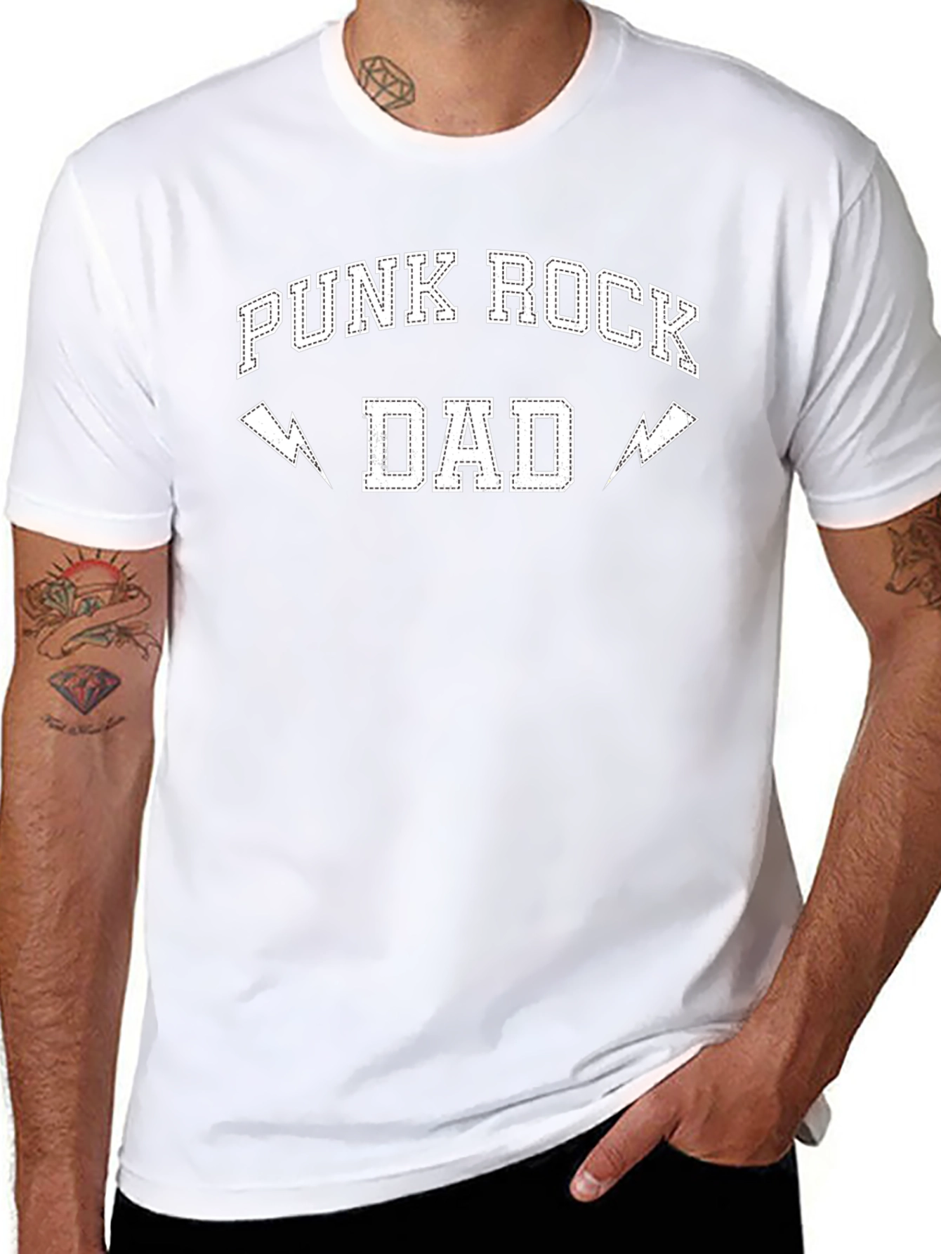 Punk Rock Dad T-Shirt - Black