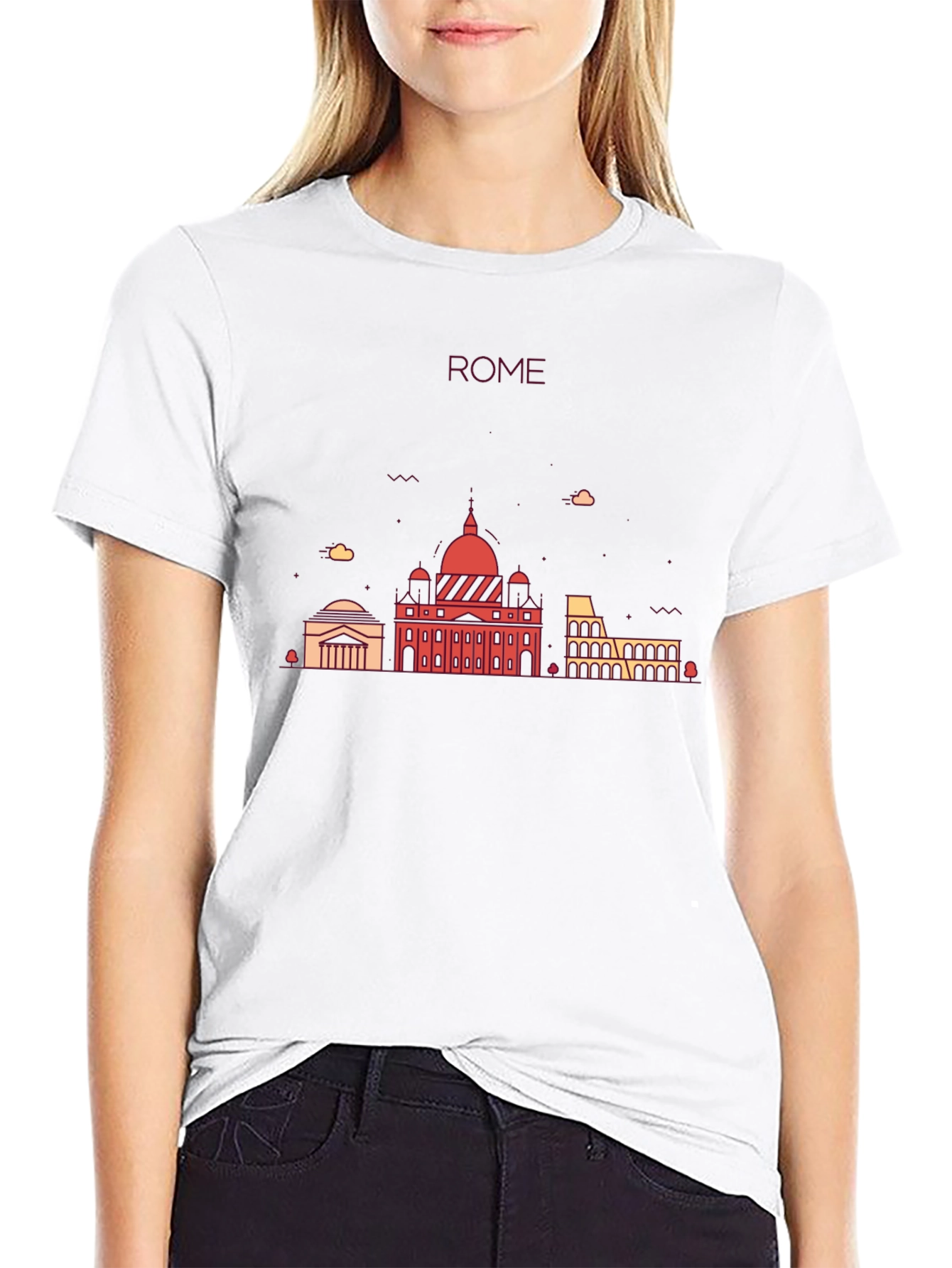 Rome Skyline Graphic T-Shirt - Classic City Tee