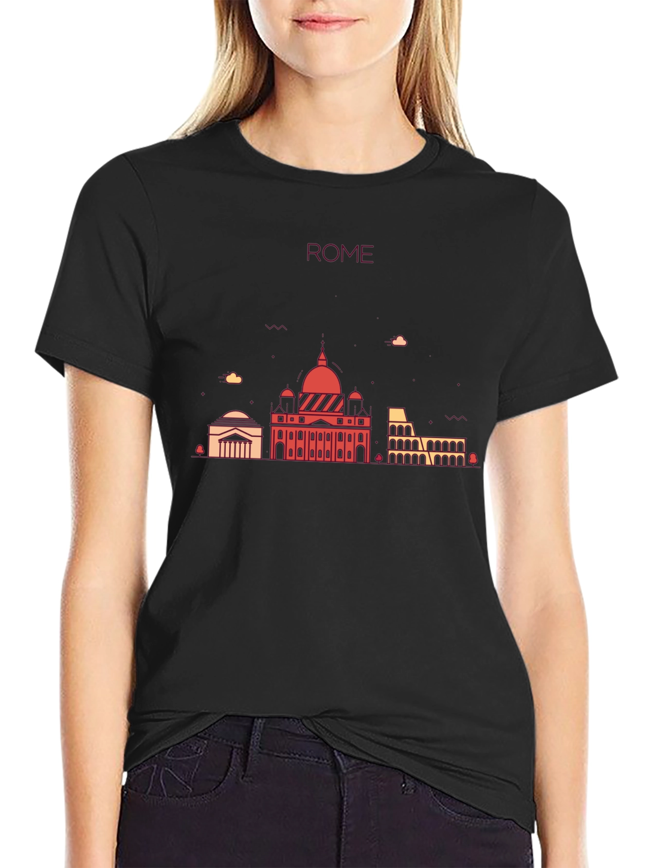 Rome Skyline Graphic T-Shirt - Classic City Tee