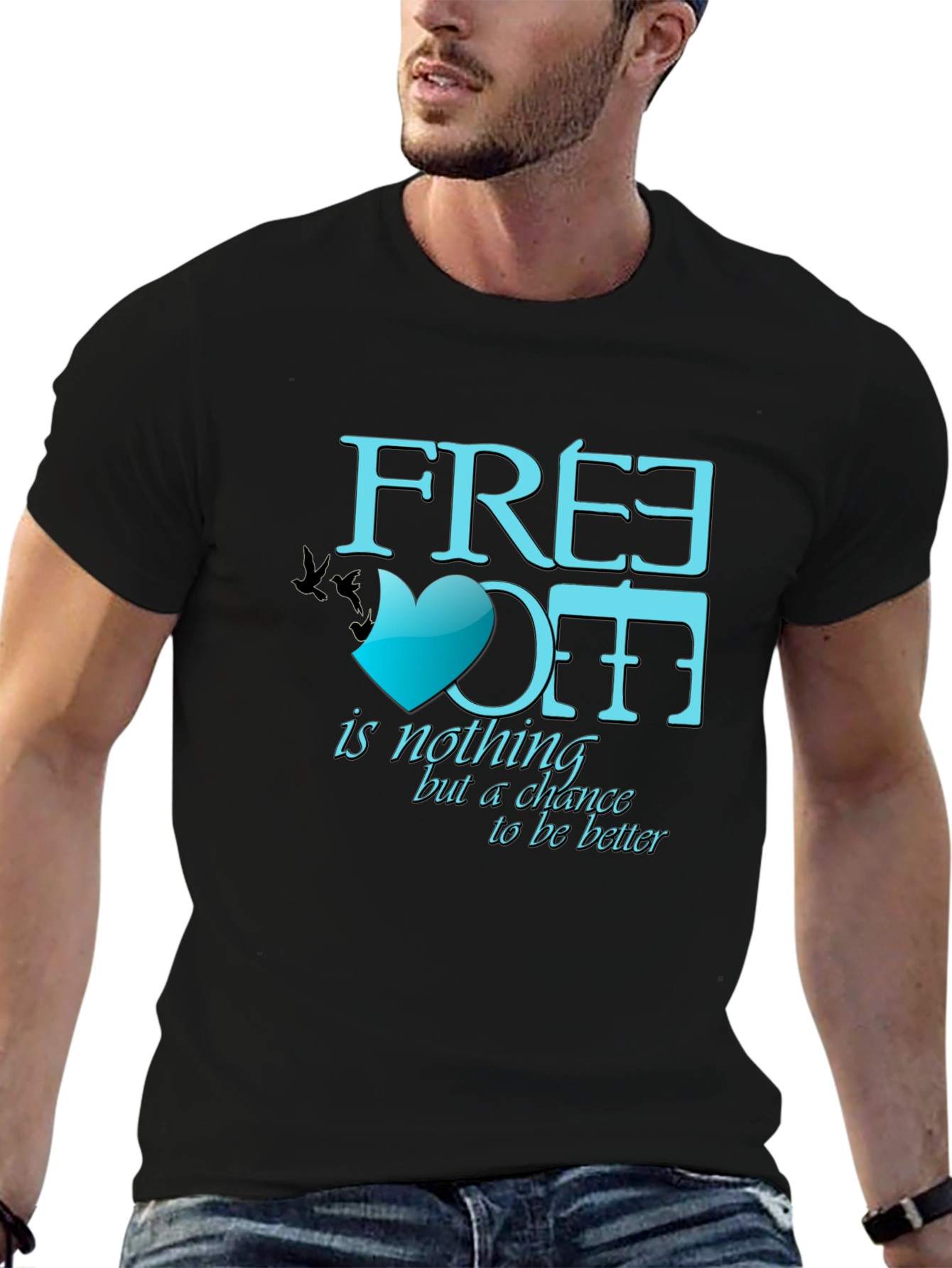 Freedom Graphic T-Shirt - Mens Casual Tee