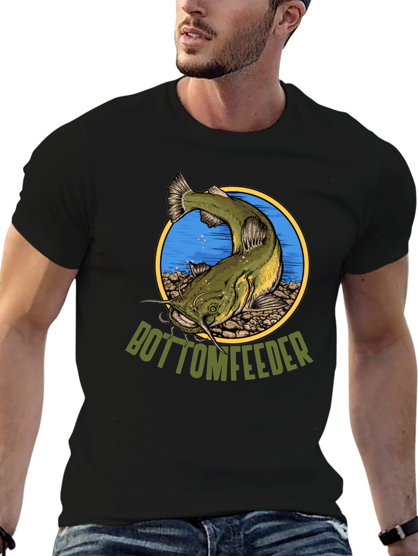 Bottom Feeder Fish Graphic T-Shirt