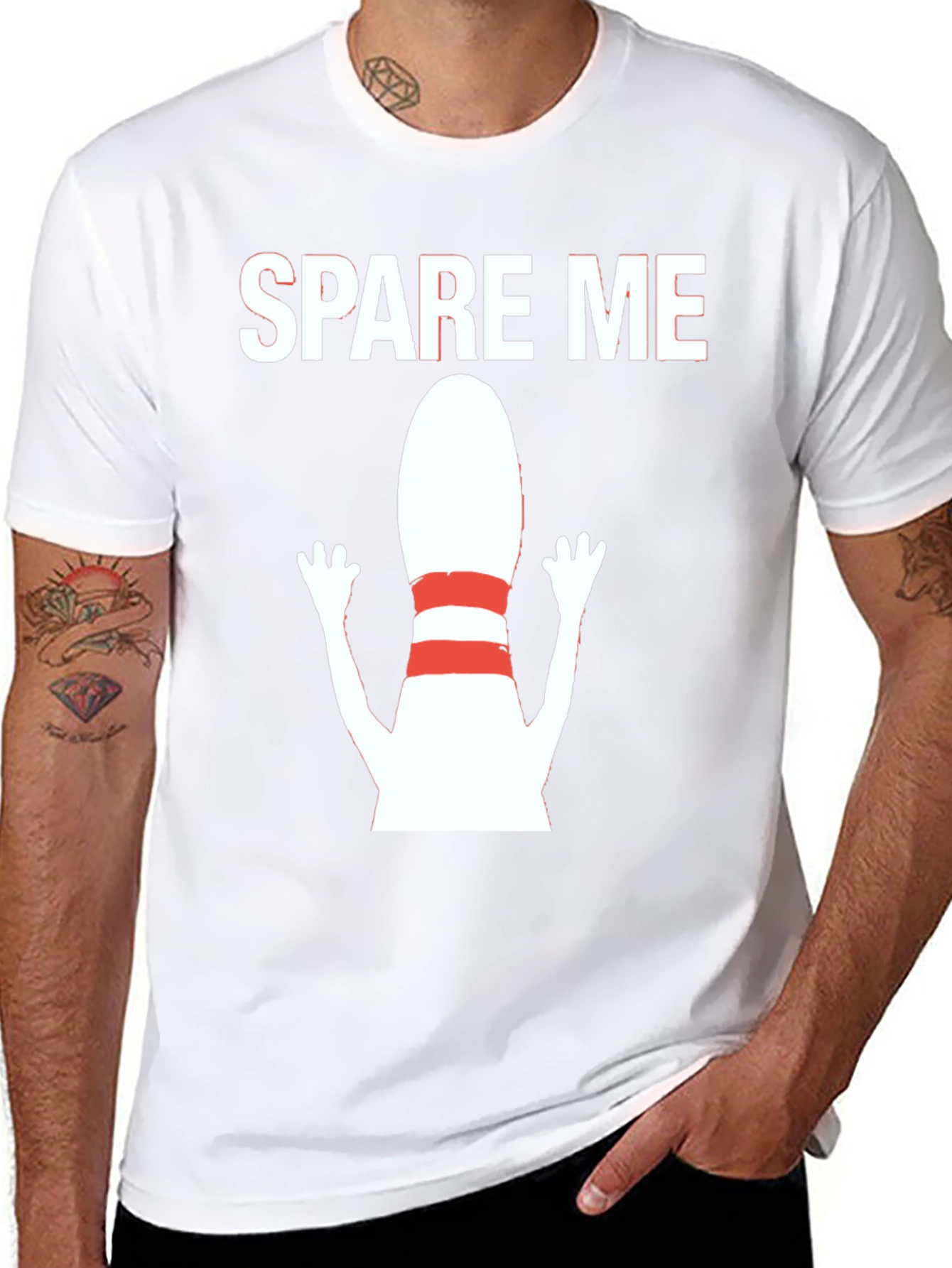 Spare Me Bowling T-Shirt - Novelty Tee