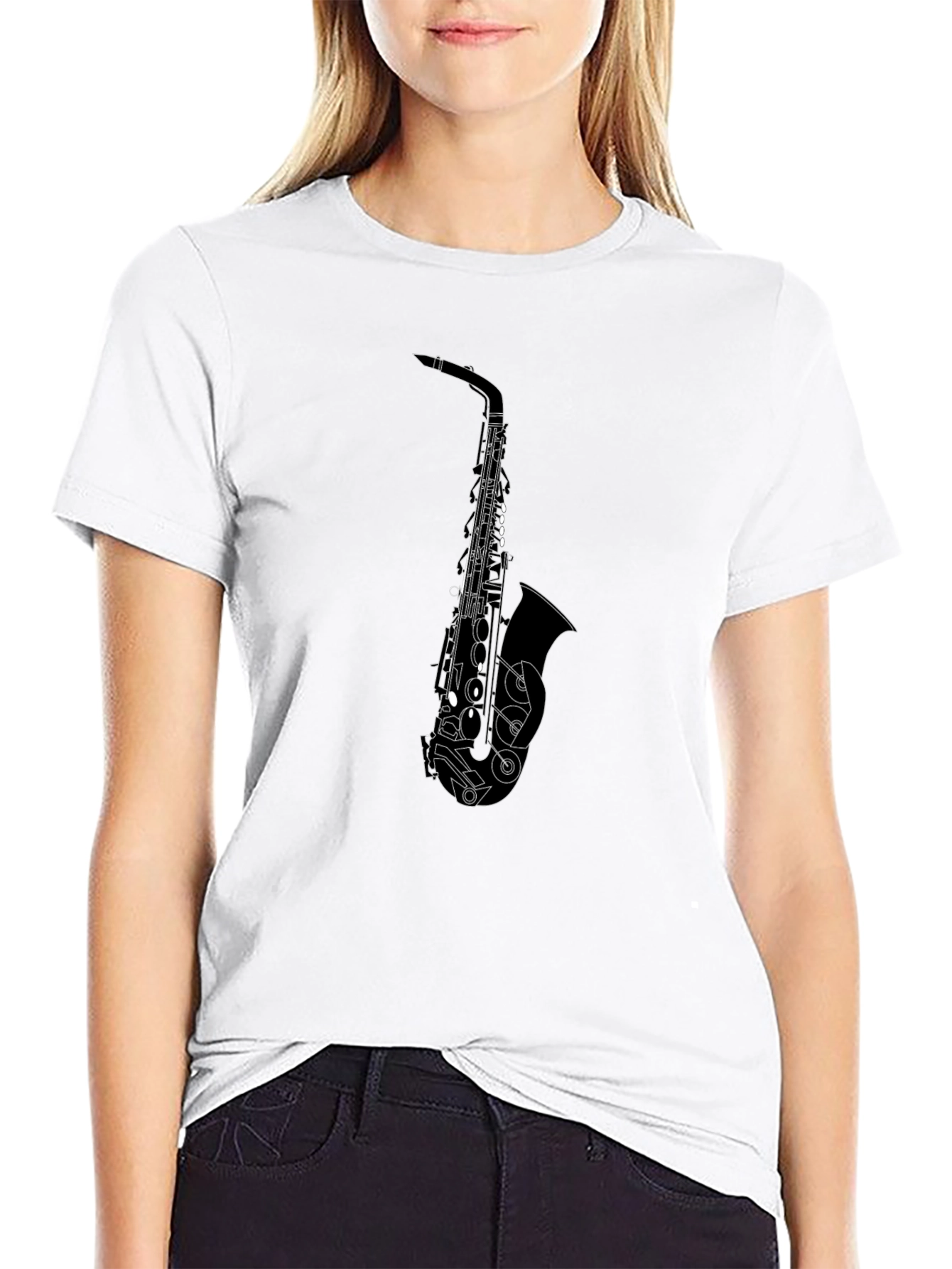 Saxophone Graphic Tee - Cool Musician T-Shirt