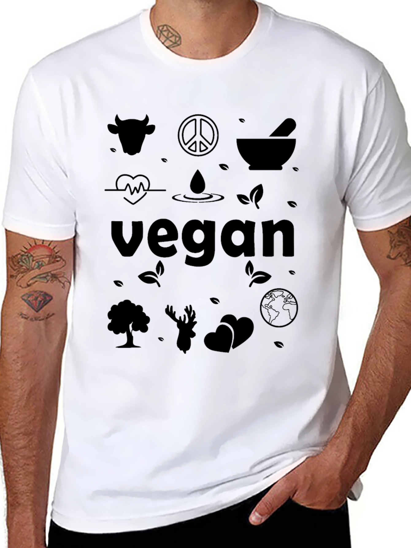 Vegan Graphic T-Shirt - Animal Lover Tee