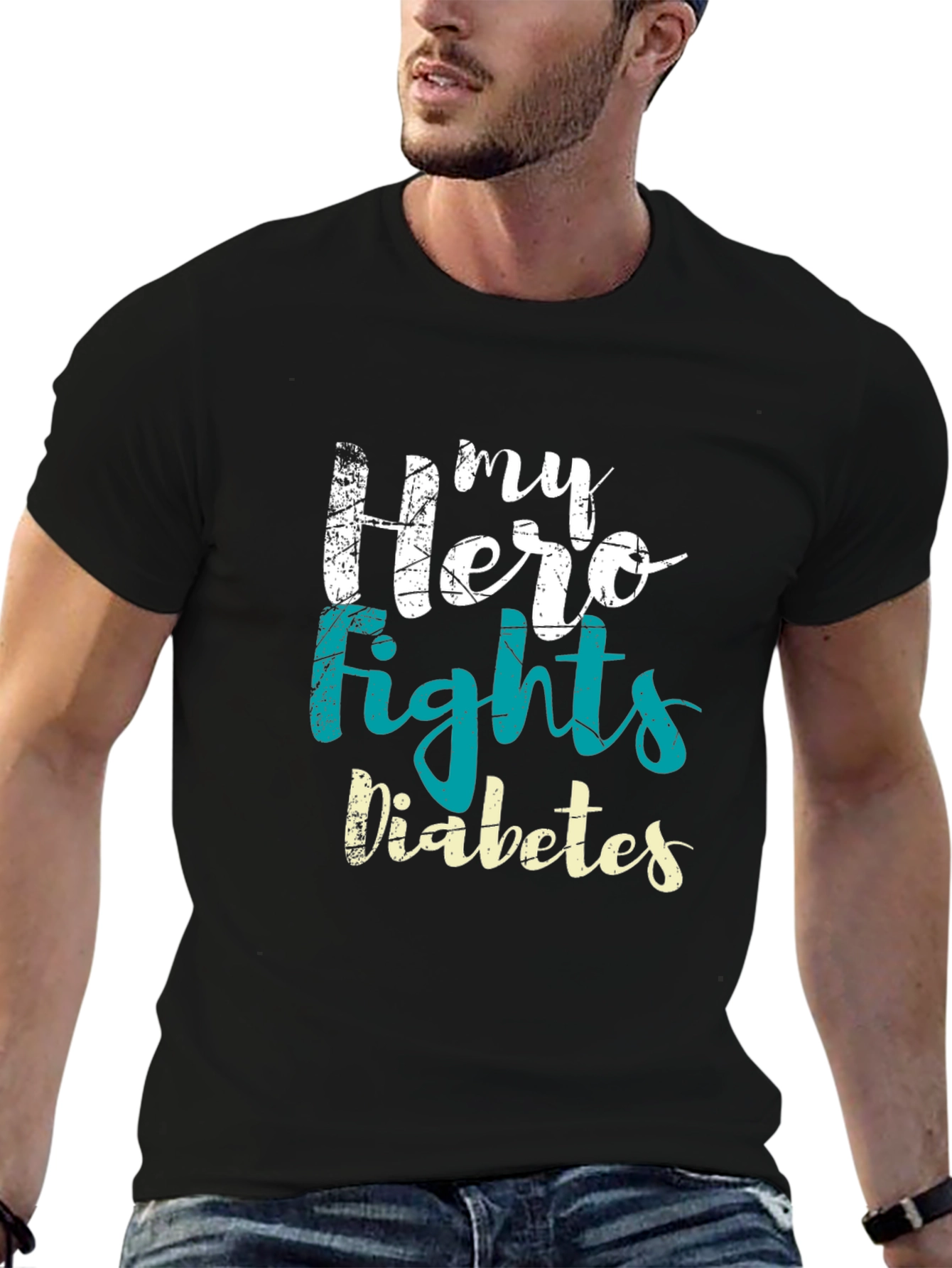 My Hero Fights Diabetes T-Shirt