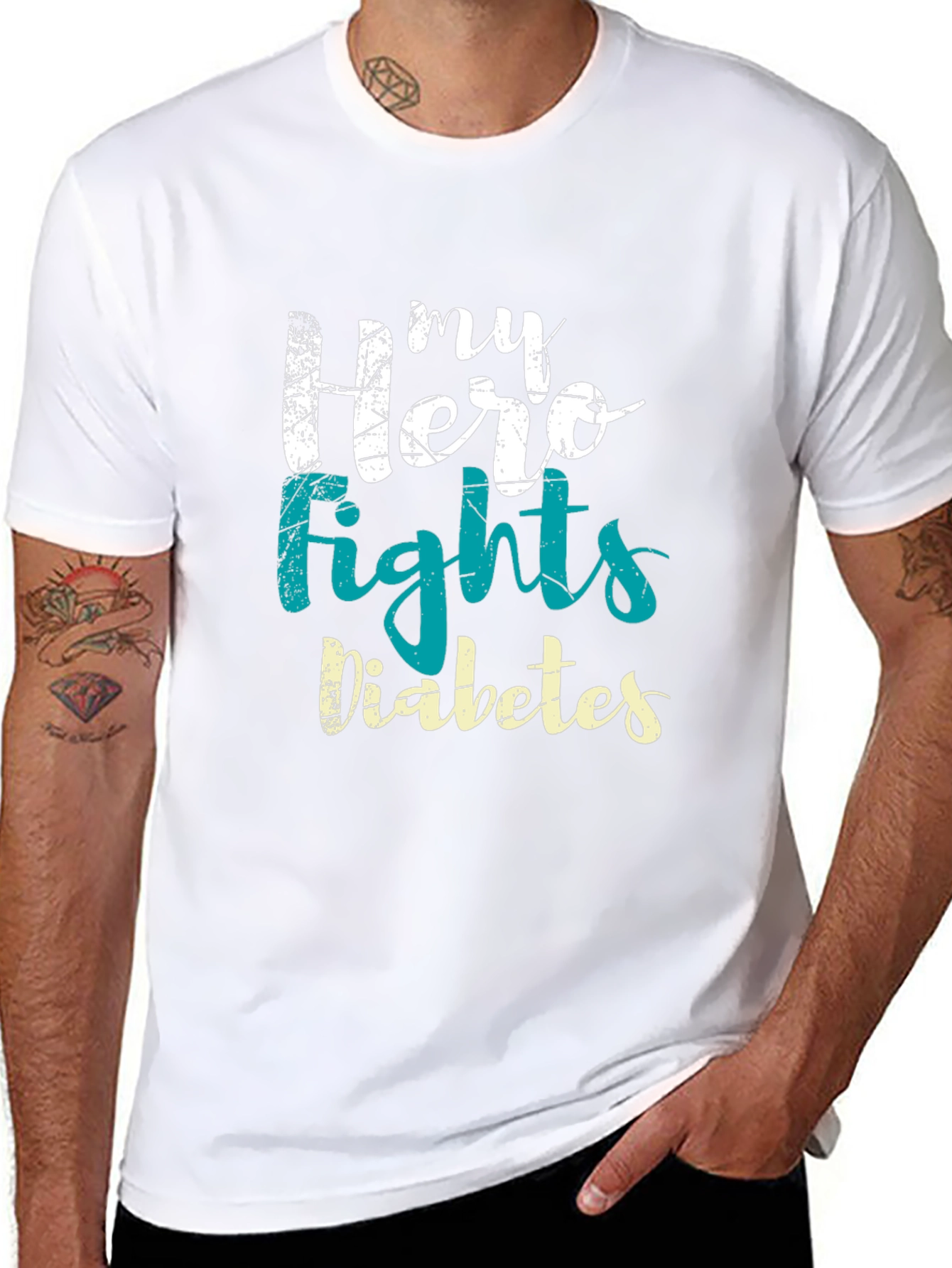 My Hero Fights Diabetes T-Shirt