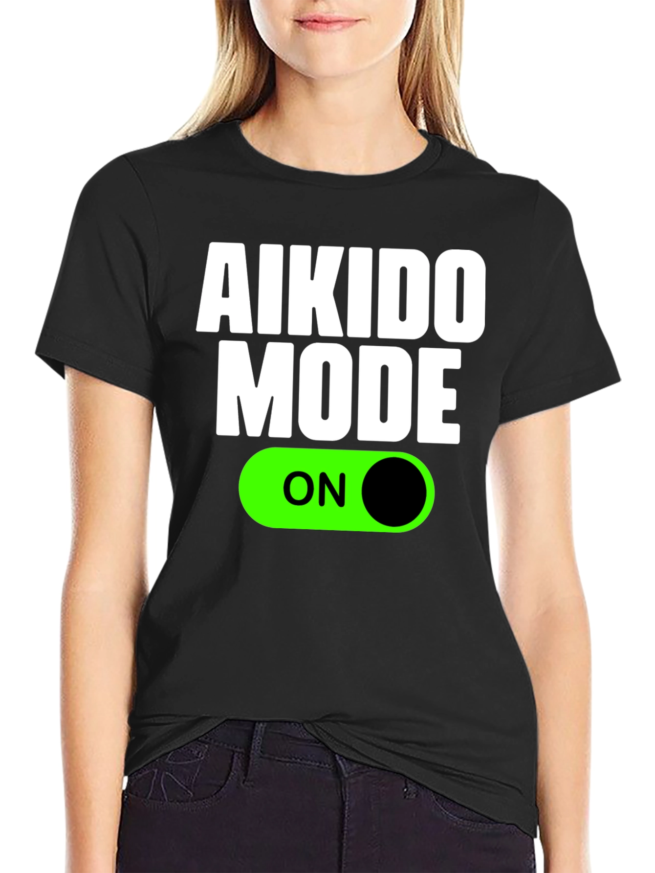 Aikido Mode ON Black T-Shirt