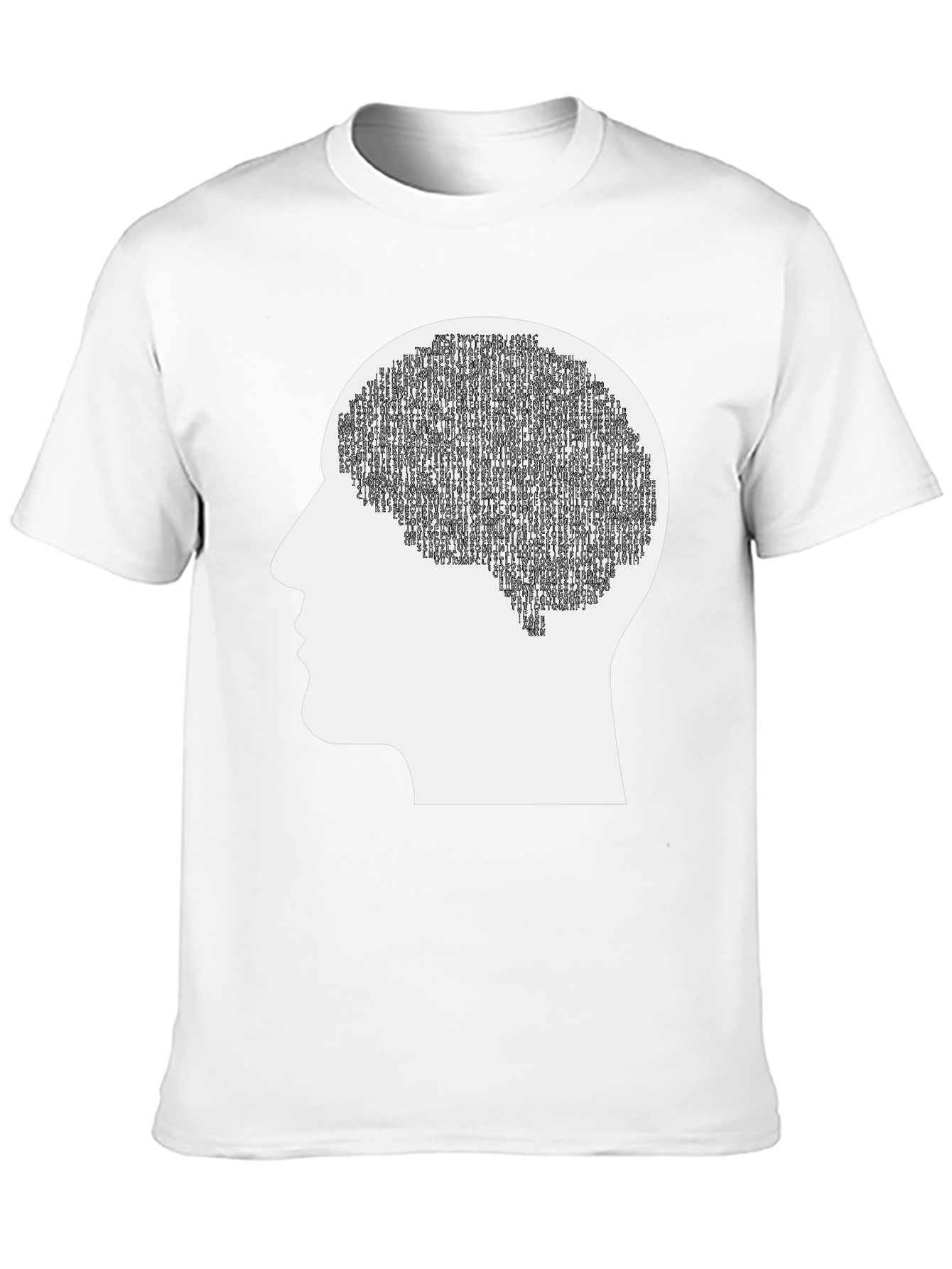 Brain Silhouette Graphic Tee - Cognitive Thinking Apparel