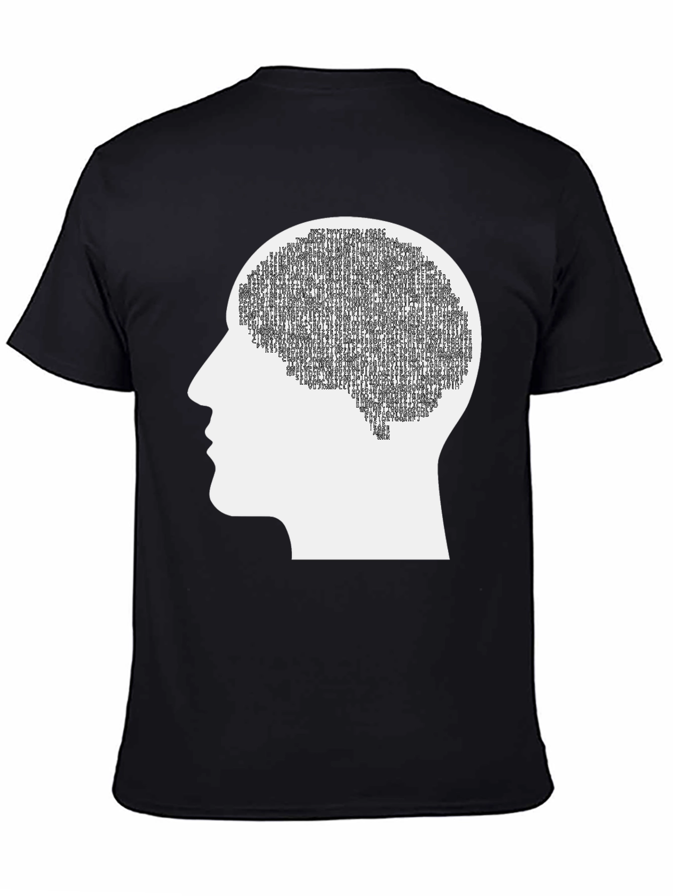 Brain Silhouette Graphic Tee - Cognitive Thinking Apparel