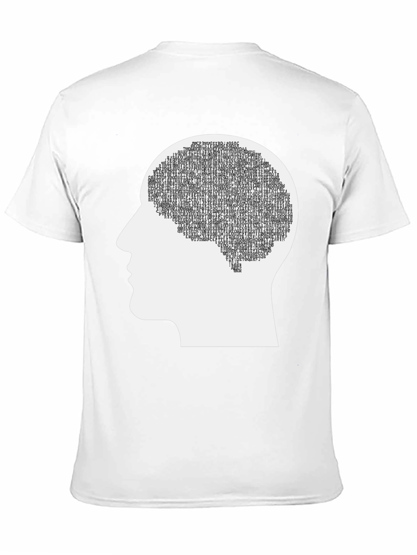 Brain Silhouette Graphic Tee - Cognitive Thinking Apparel