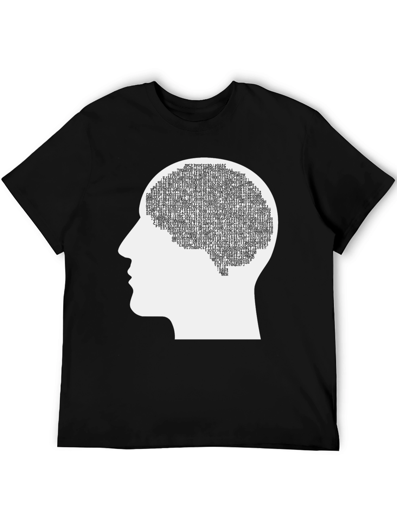 Brain Silhouette Graphic Tee - Cognitive Thinking Apparel
