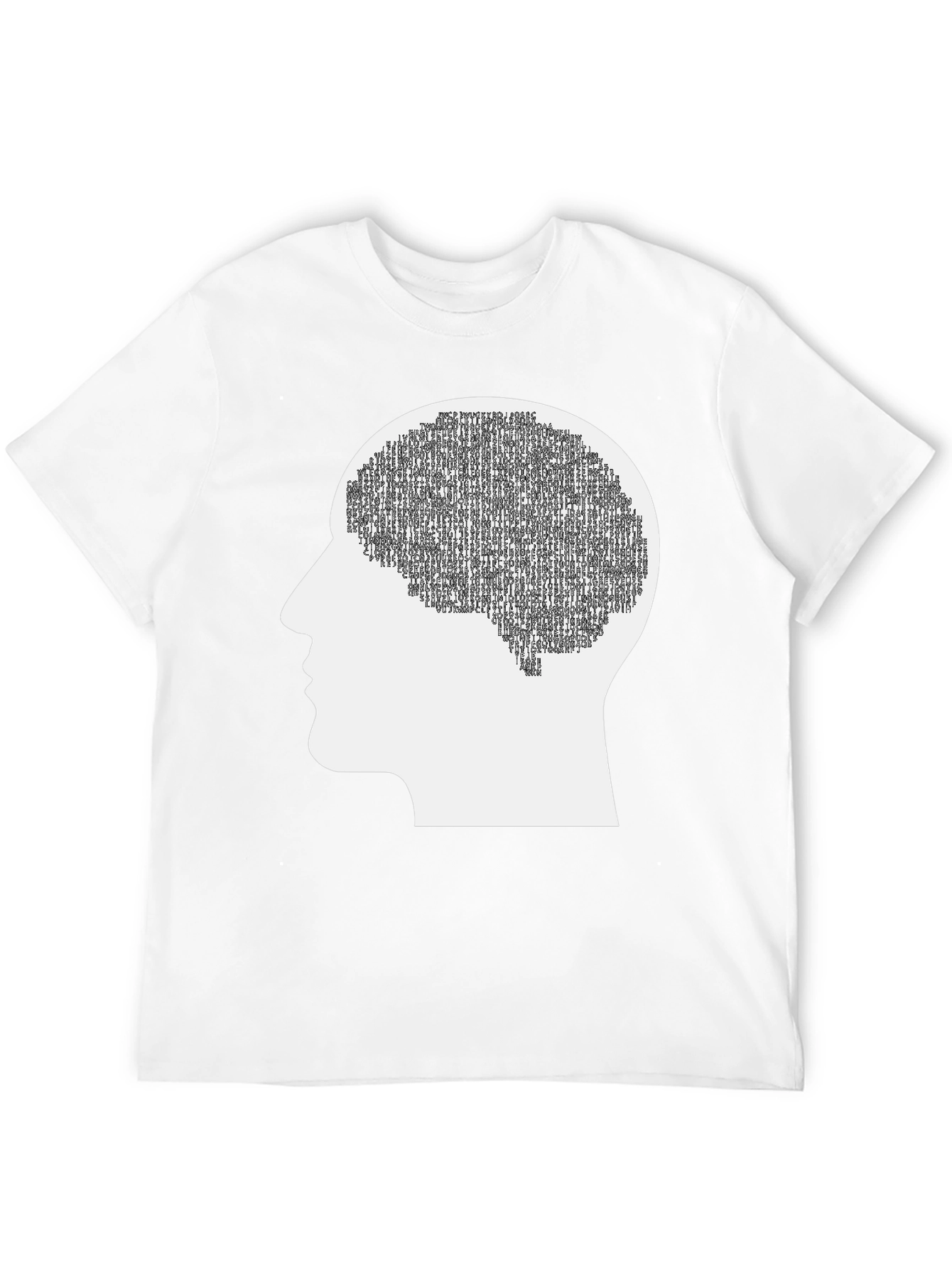 Brain Silhouette Graphic Tee - Cognitive Thinking Apparel