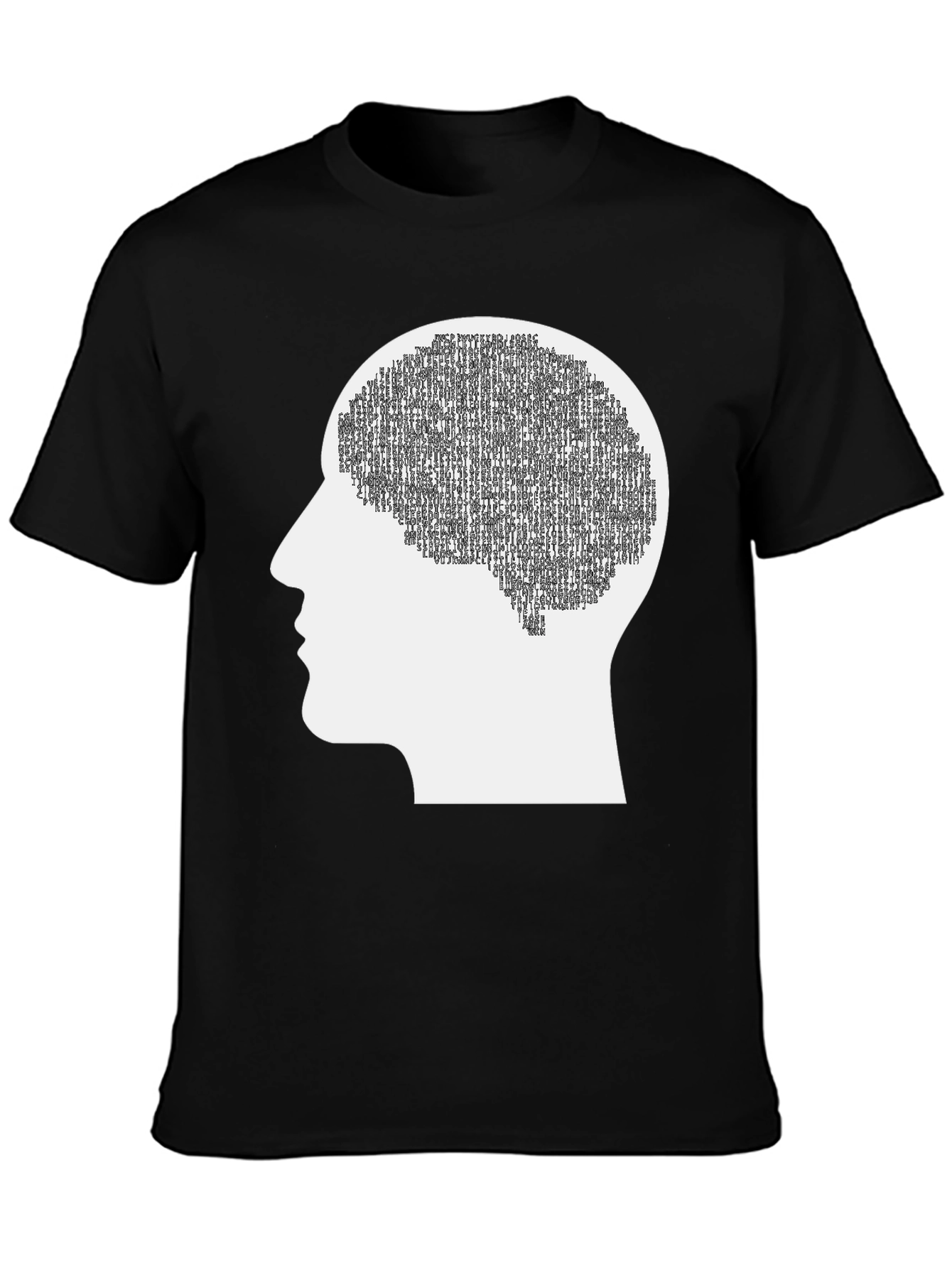 Brain Silhouette Graphic Tee - Cognitive Thinking Apparel