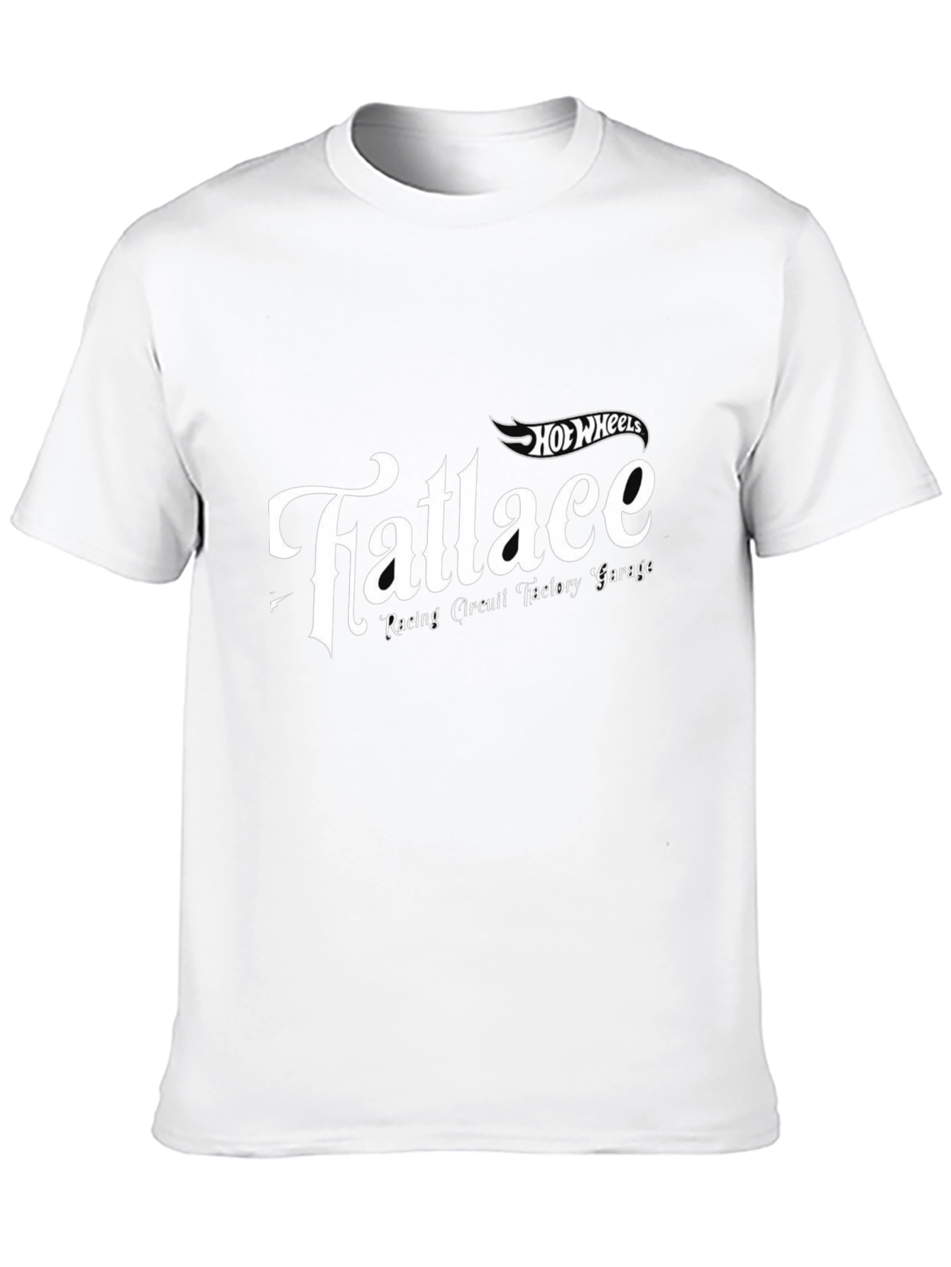 Fatlace Racing Circuit Garage Hot Wheels Black T-Shirt
