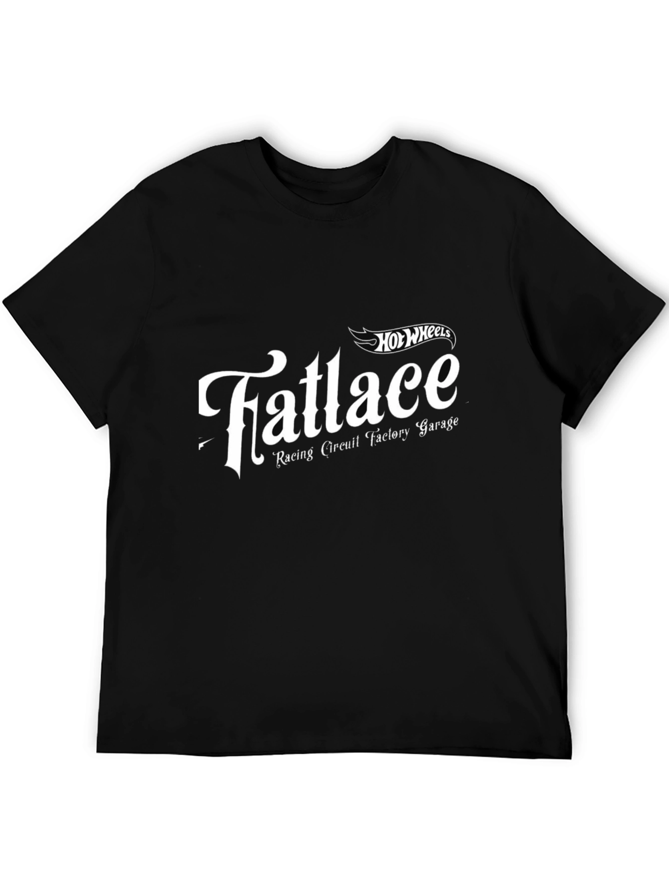Fatlace Racing Circuit Garage Hot Wheels Black T-Shirt
