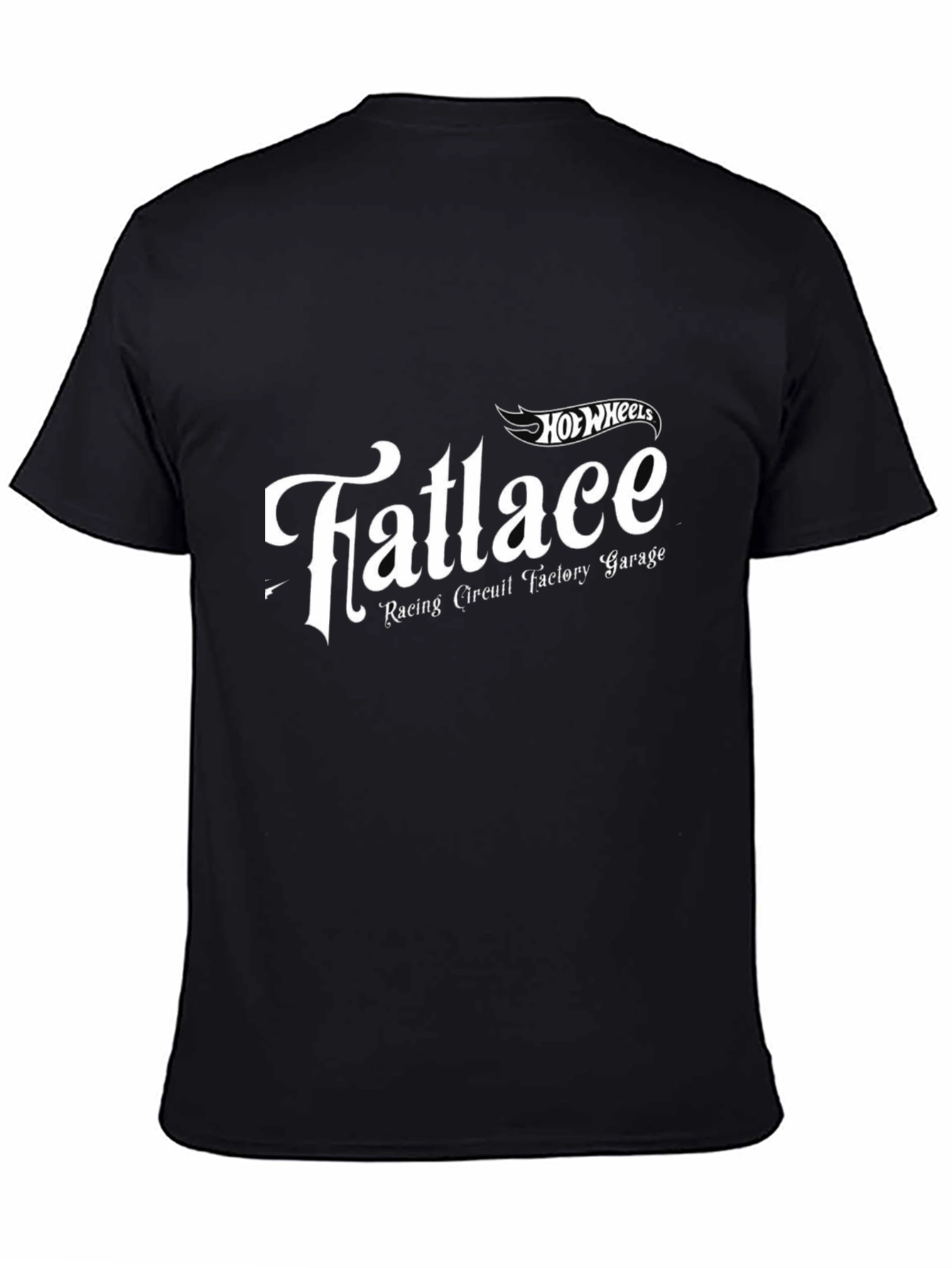 Fatlace Racing Circuit Garage Hot Wheels Black T-Shirt