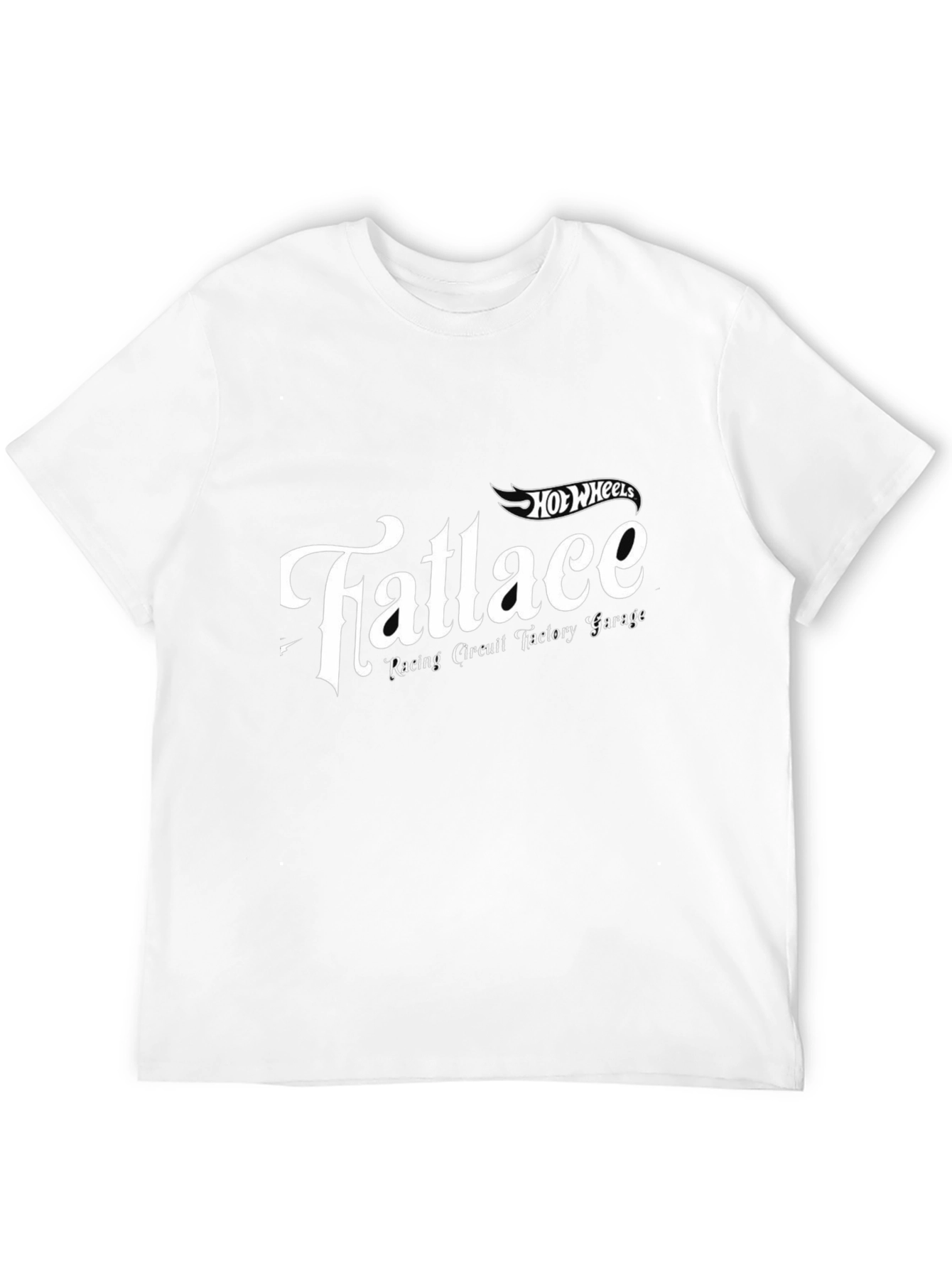Fatlace Racing Circuit Garage Hot Wheels Black T-Shirt