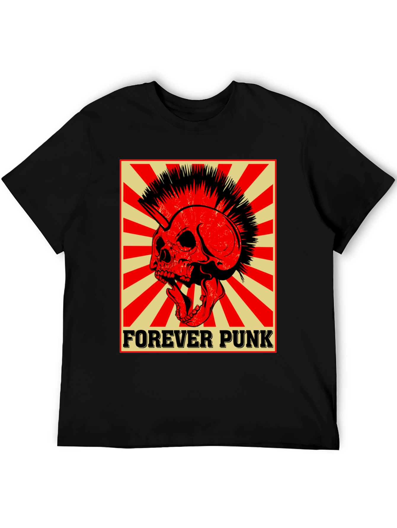 Forever Punk Skull Graphic Tee