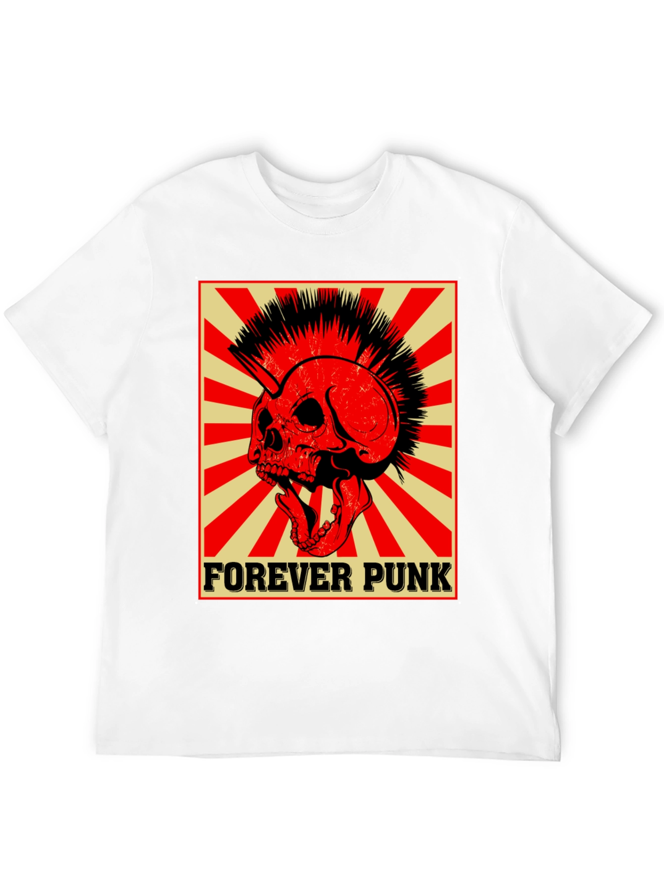 Forever Punk Skull Graphic Tee
