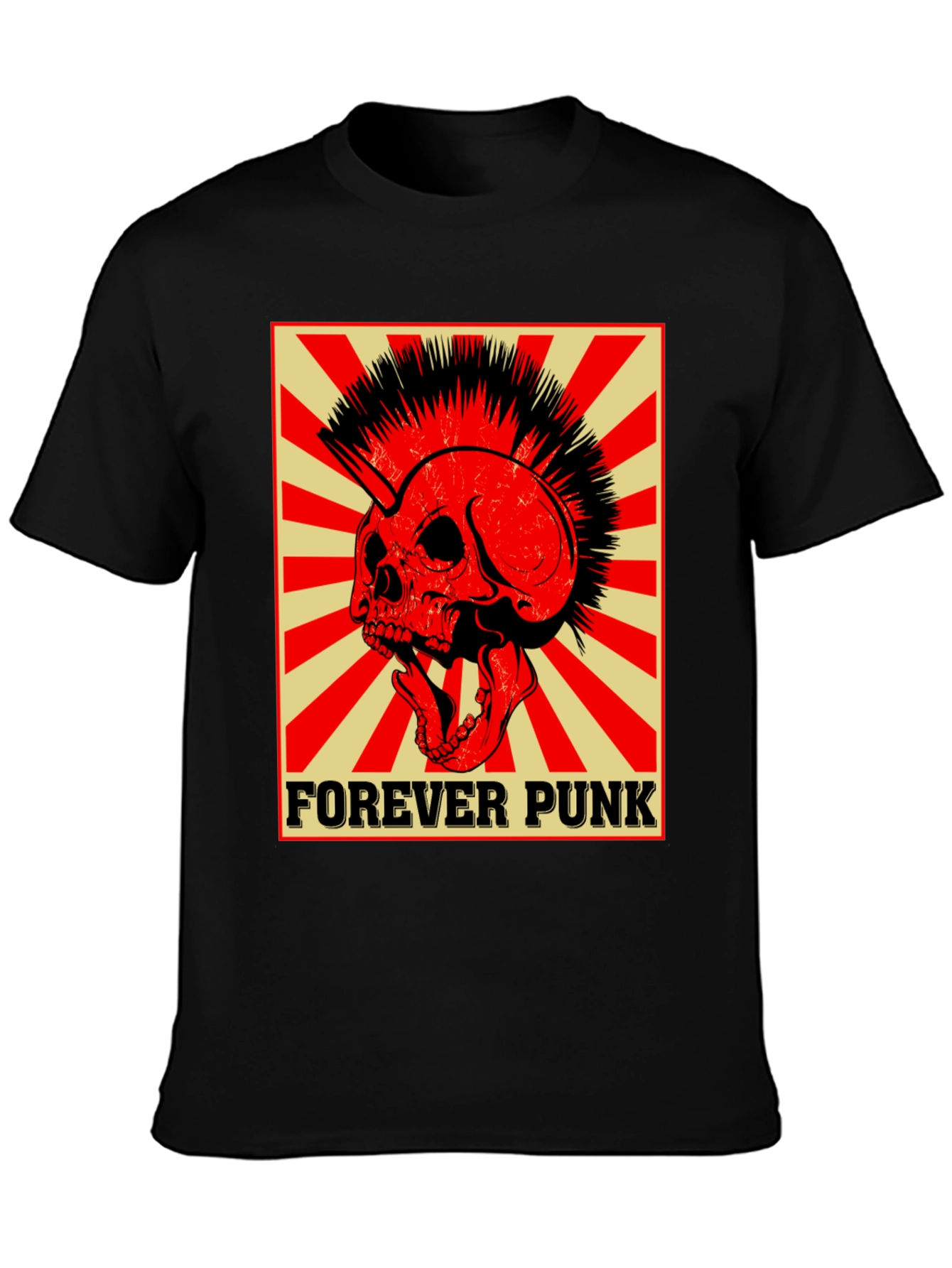 Forever Punk Skull Graphic Tee