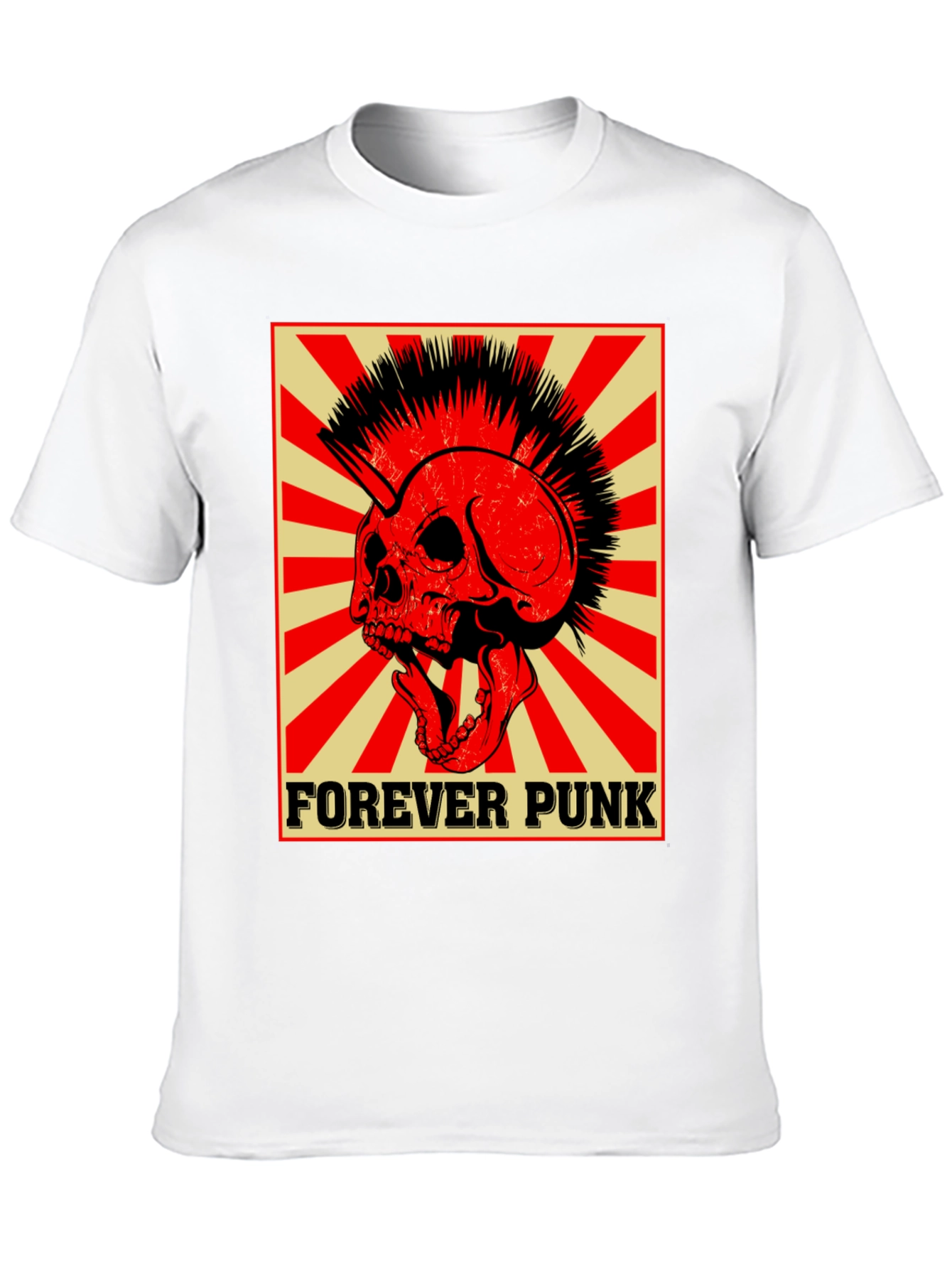 Forever Punk Skull Graphic Tee