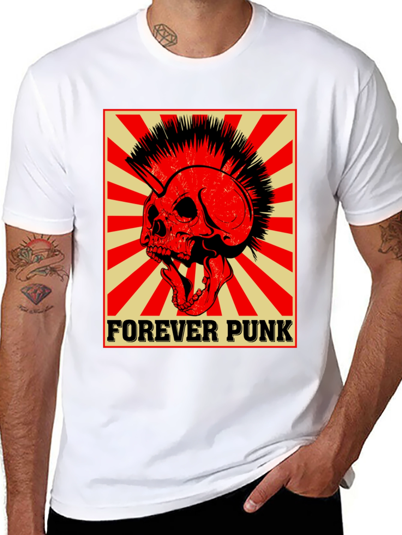 Forever Punk Skull Graphic Tee