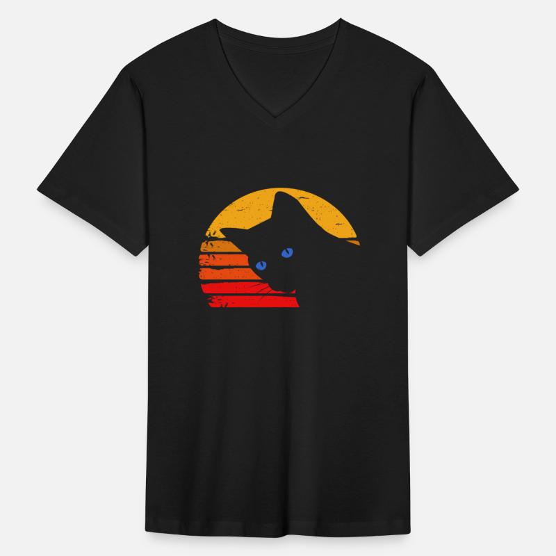 Black Cat with Blue Eyes