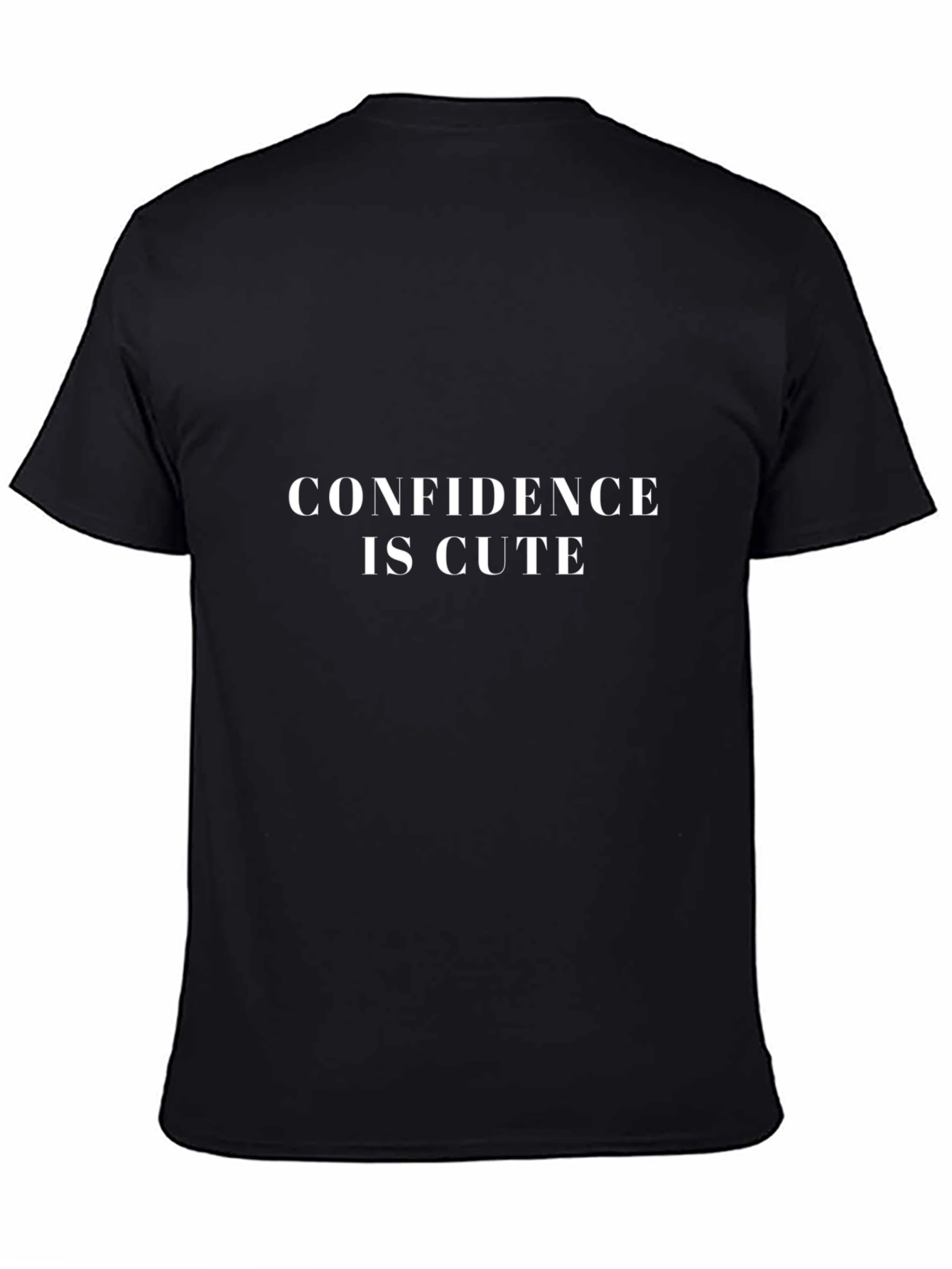 Confidence Is Cute Graphic Tee - Black
