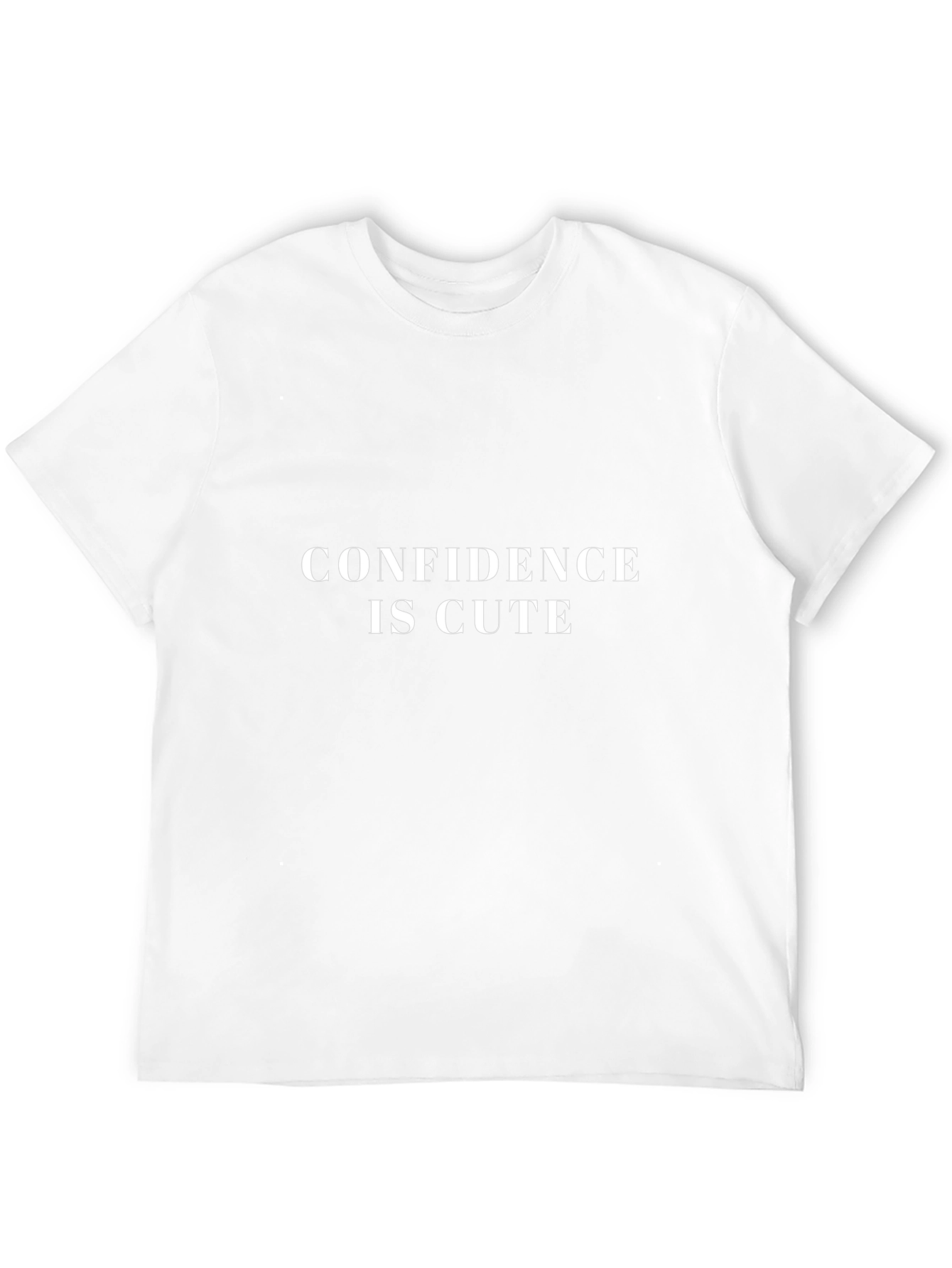 Confidence Is Cute Graphic Tee - Black