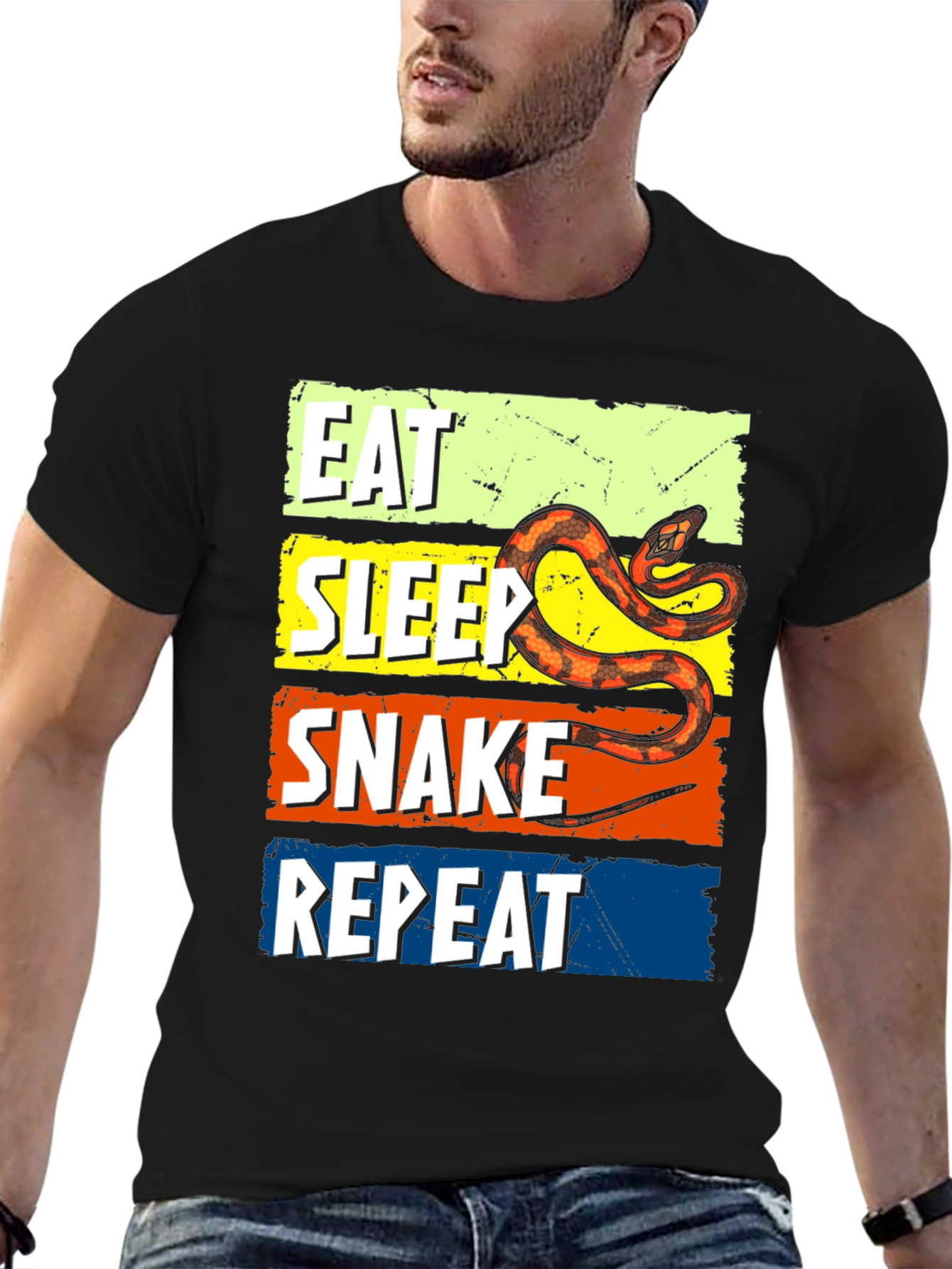 Eat Sleep Snake Repeat T-Shirt