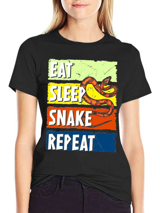 Eat Sleep Snake Repeat T-Shirt