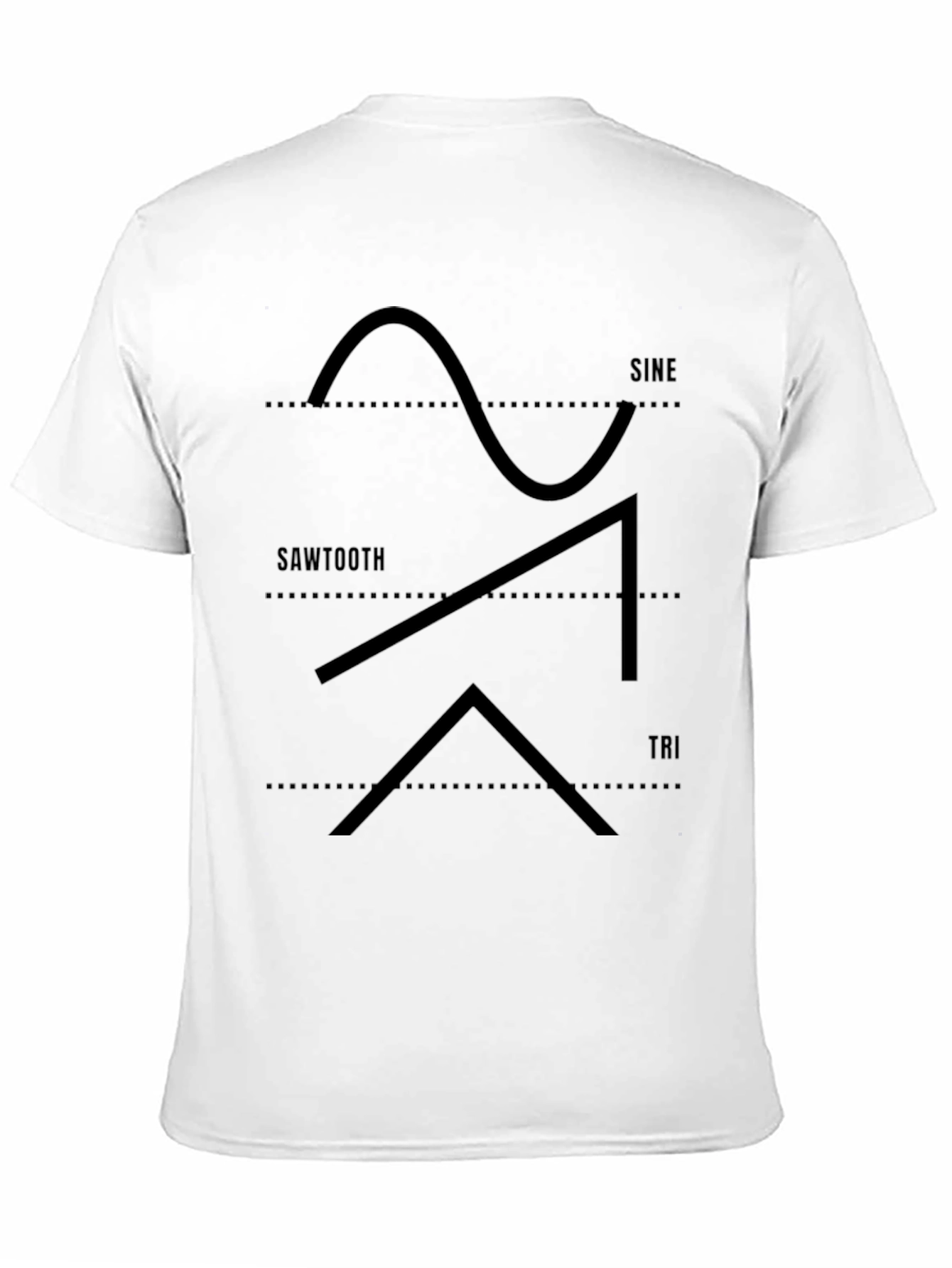 Sine Sawtooth Triangle Waveform T-Shirt - Graphic Tee