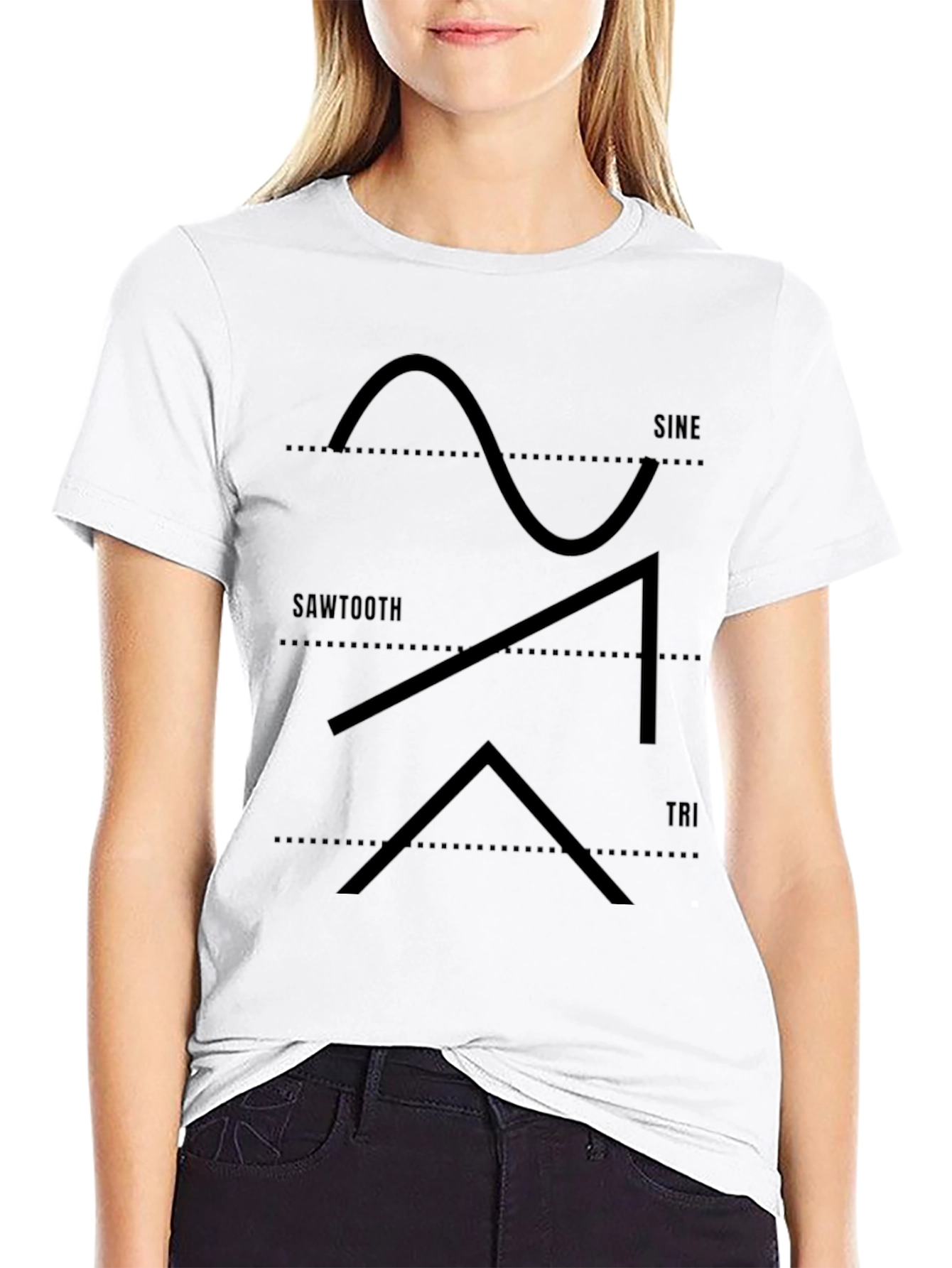 Sine Sawtooth Triangle Waveform T-Shirt - Graphic Tee