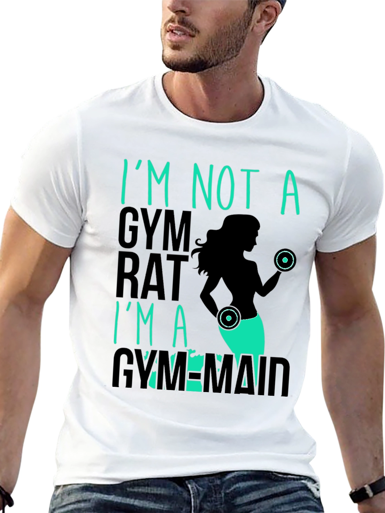 Gym Maid Graphic T-Shirt - Fitness Apparel
