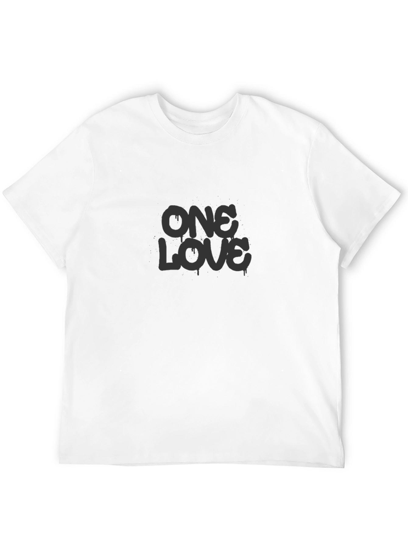 One Love Graphic Tee - Soft Black T-Shirt