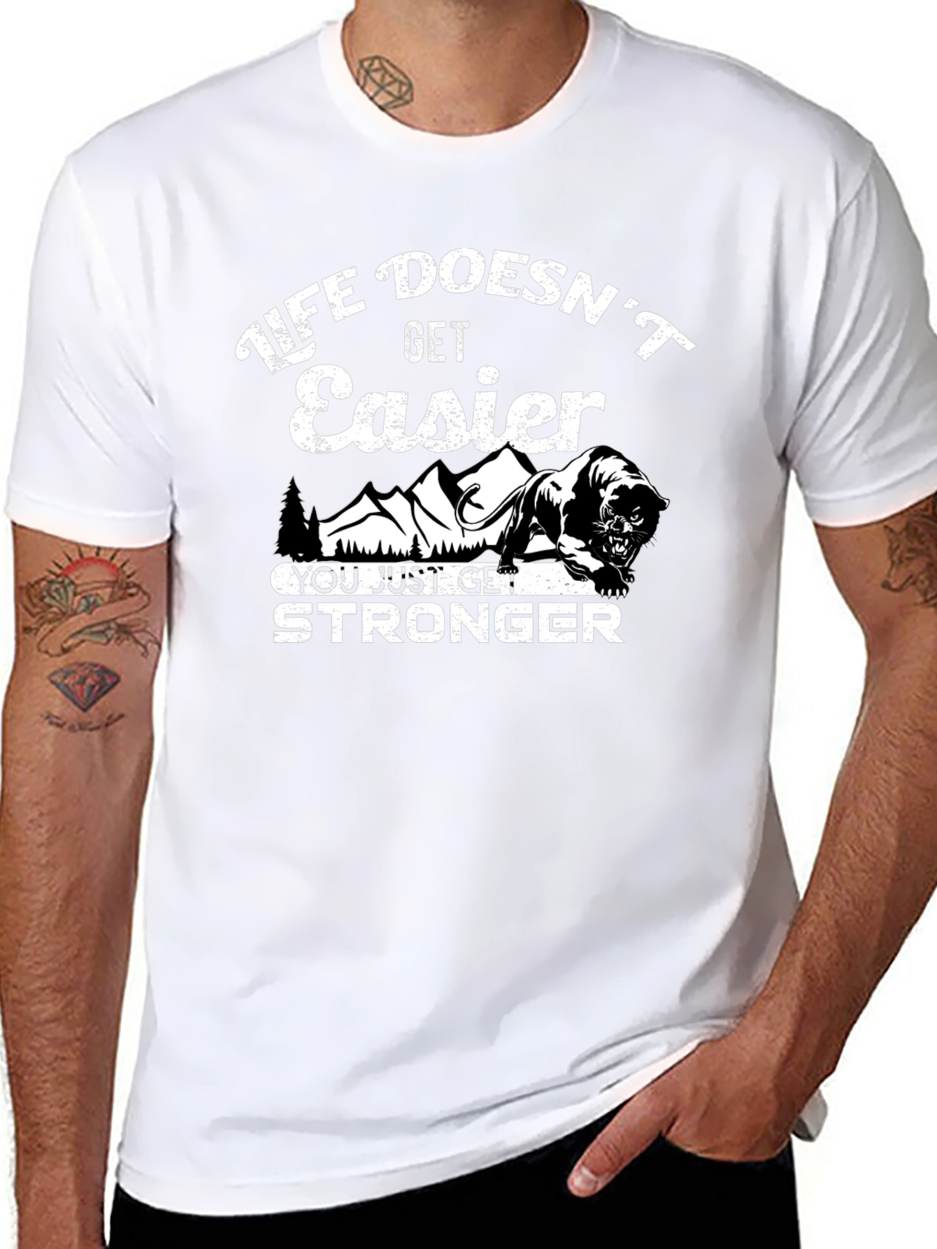 Life Doesnt Get Easier Graphic T-Shirt