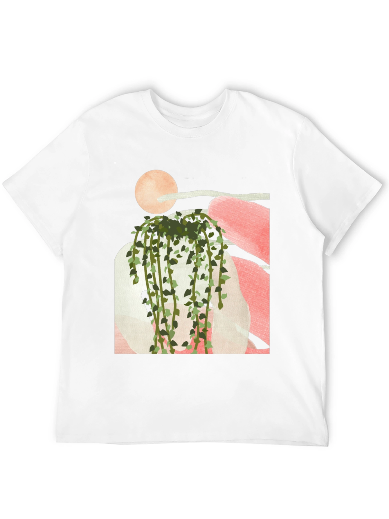Modern Abstract Plant Graphic Tee
