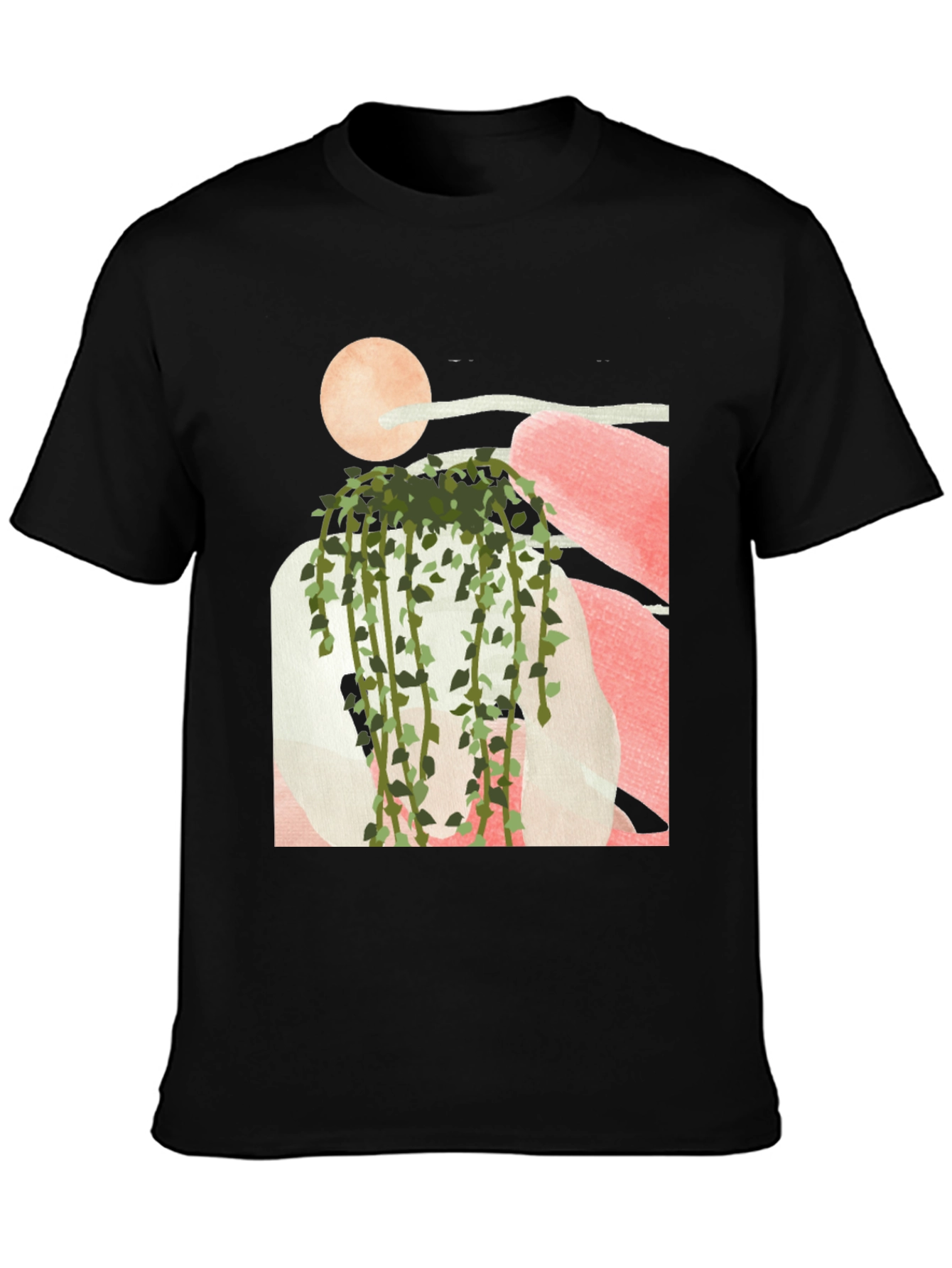 Modern Abstract Plant Graphic Tee