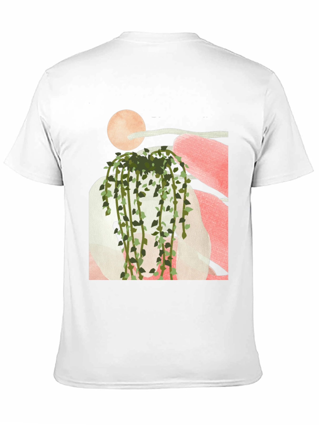 Modern Abstract Plant Graphic Tee