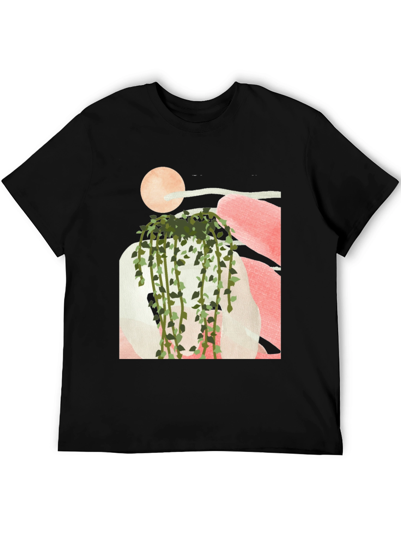 Modern Abstract Plant Graphic Tee