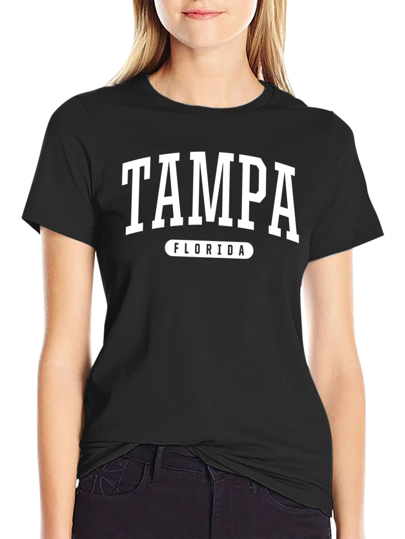 Tampa Florida Graphic Tee - Classic Black T-Shirt
