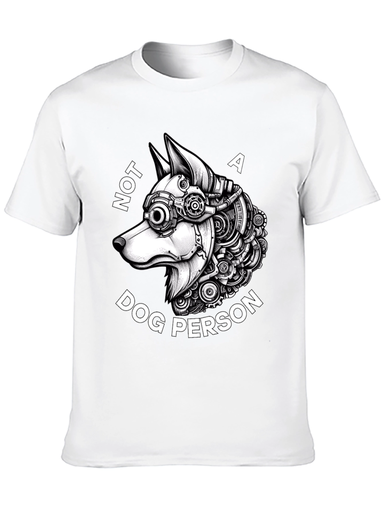 Not a Dog Person - Steampunk Dog T-Shirt