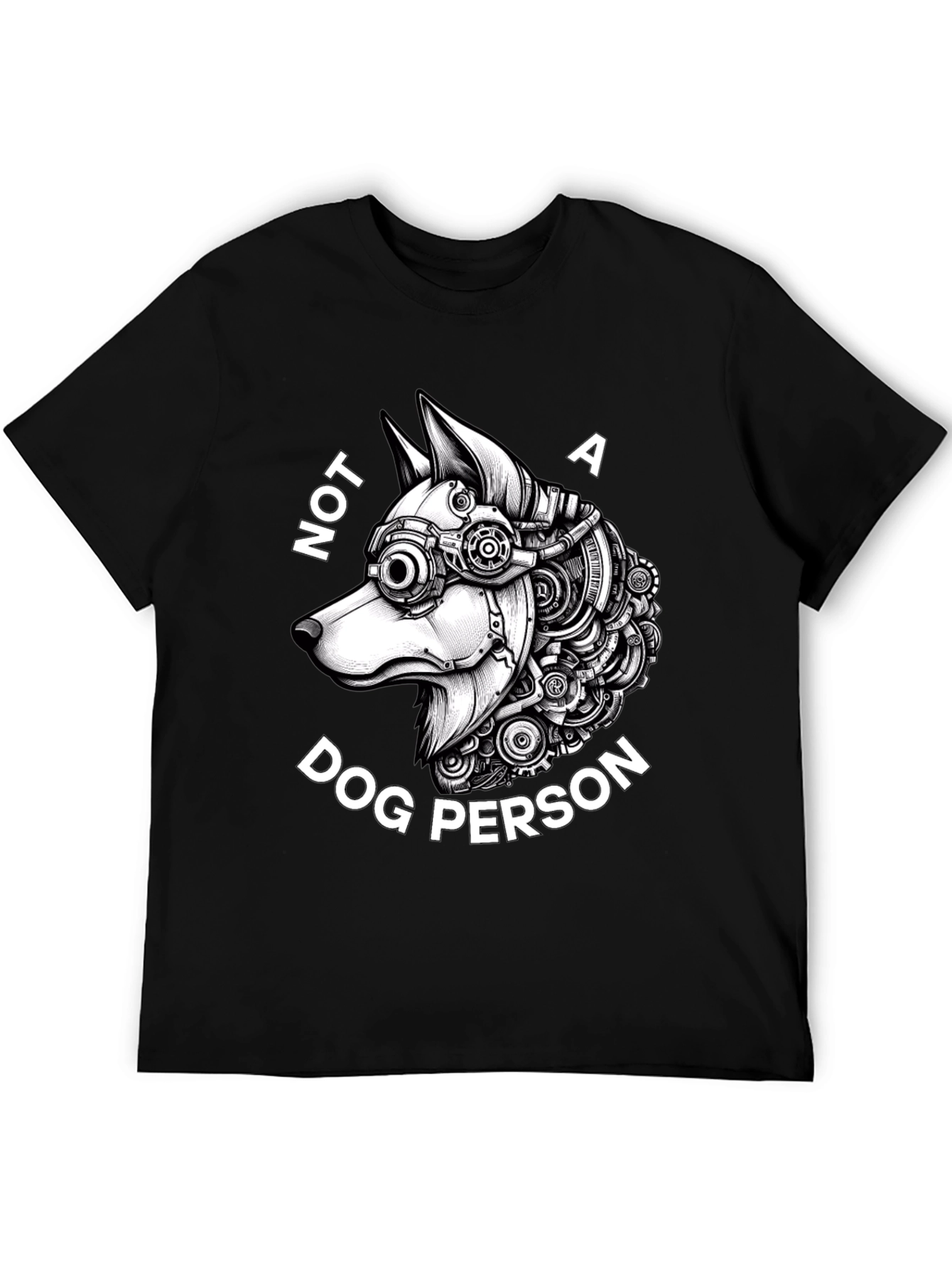Not a Dog Person - Steampunk Dog T-Shirt