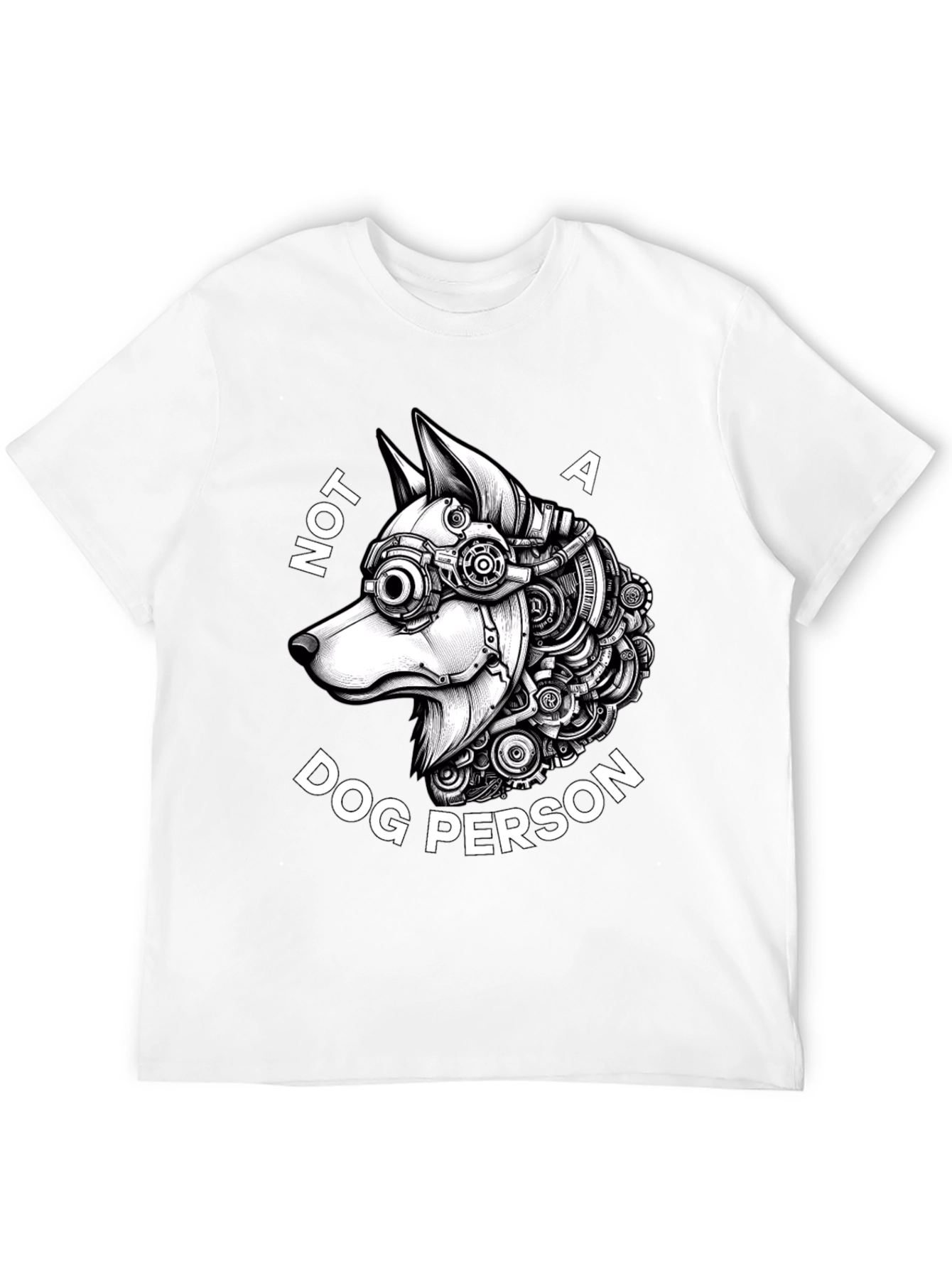 Not a Dog Person - Steampunk Dog T-Shirt