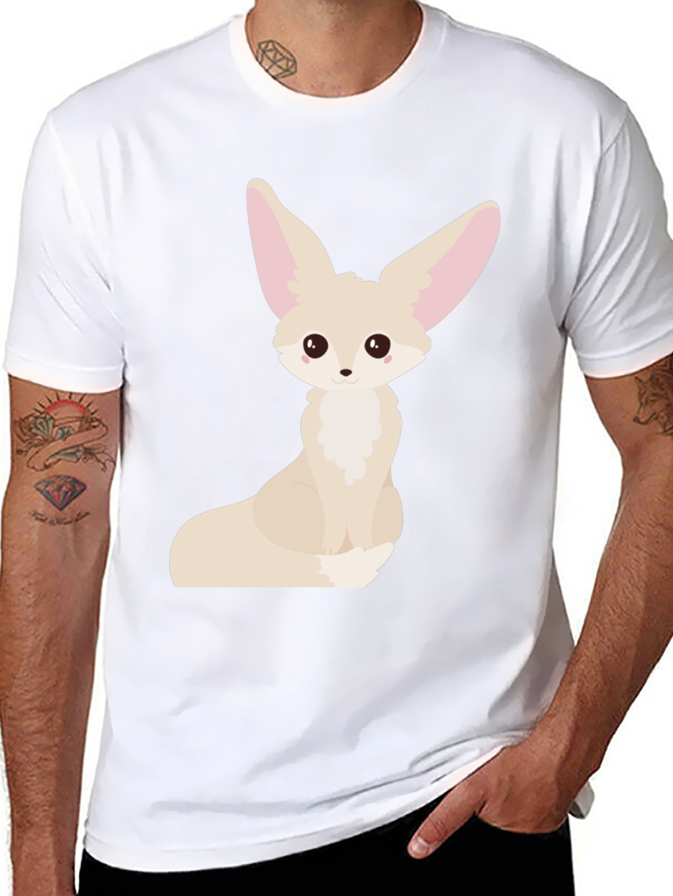 Fennec Fox Graphic Tee - Cute Animal T-Shirt