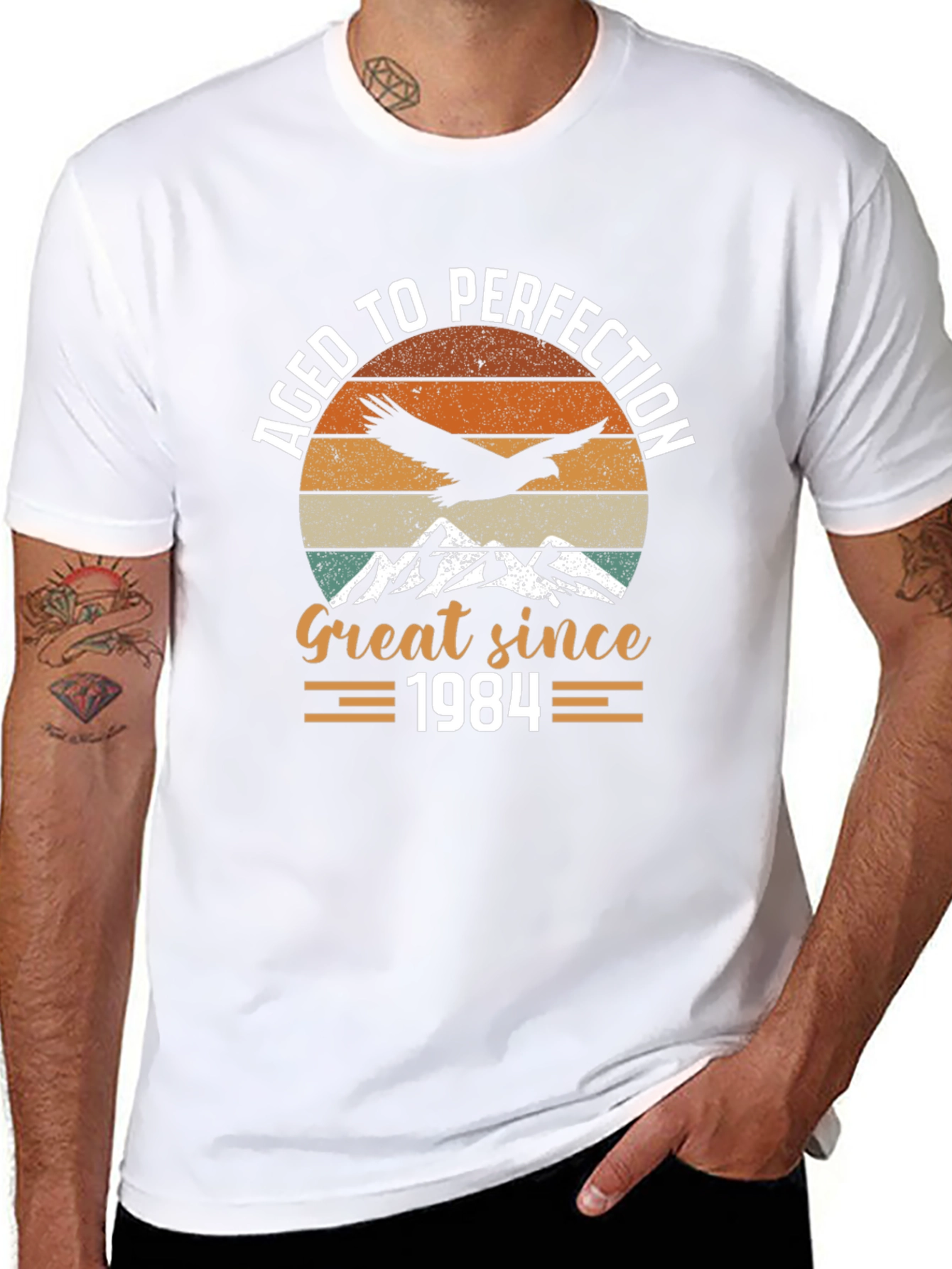 Aged To Perfection 1984 Graphic T-Shirt